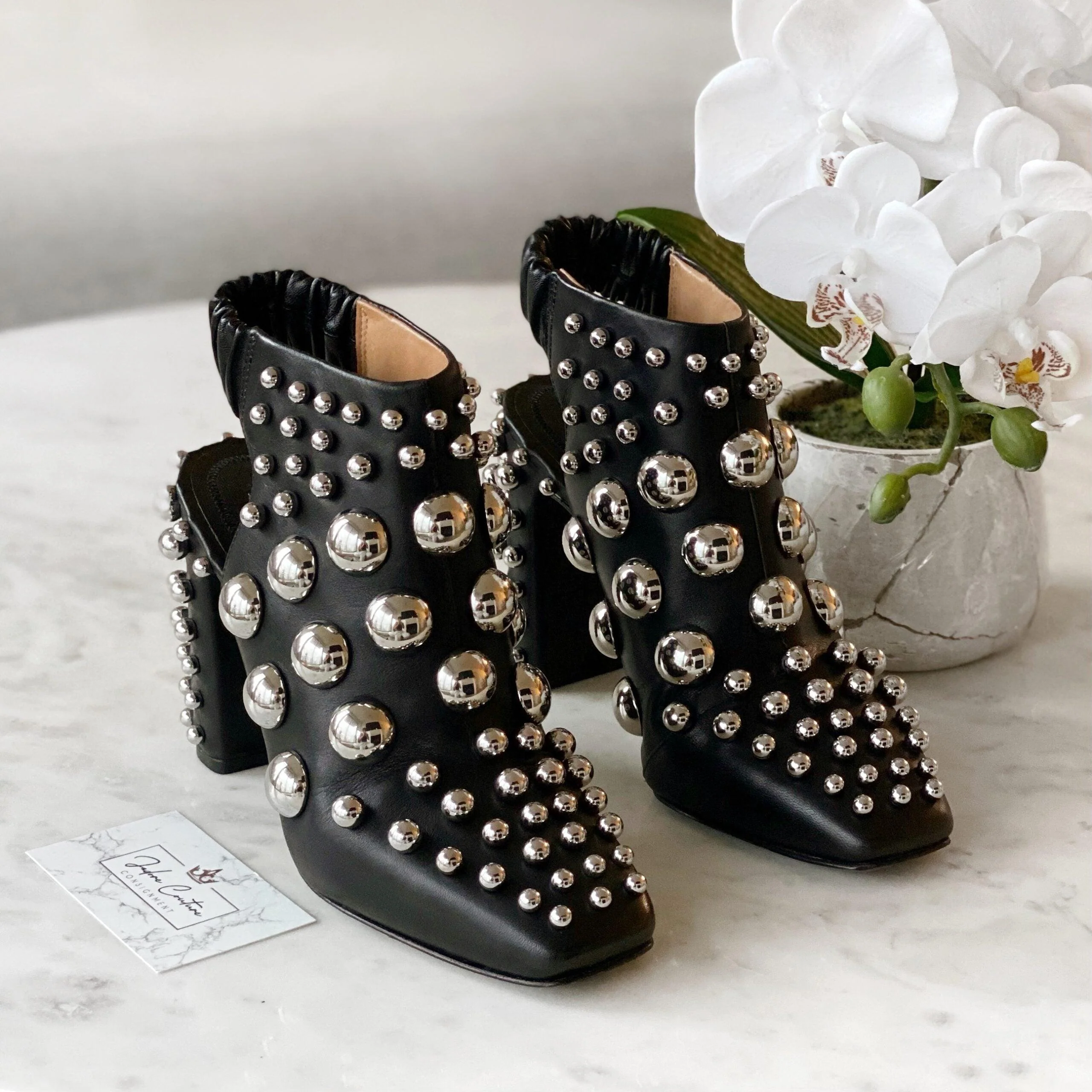 Alexander Wang Black Ellery Studded Boot 35 - Image 5