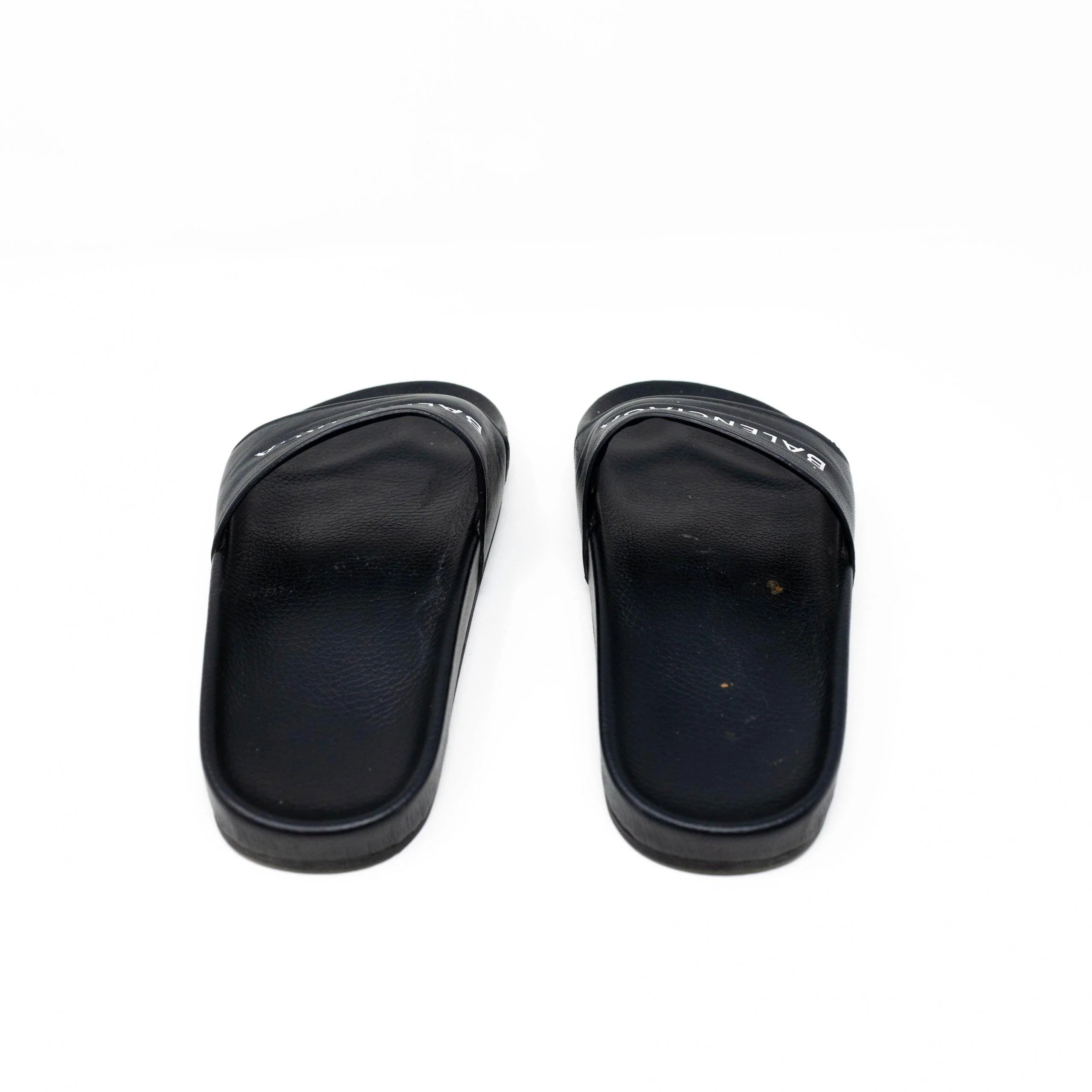 Balenciaga Black Logo Slides 36 - Image 3