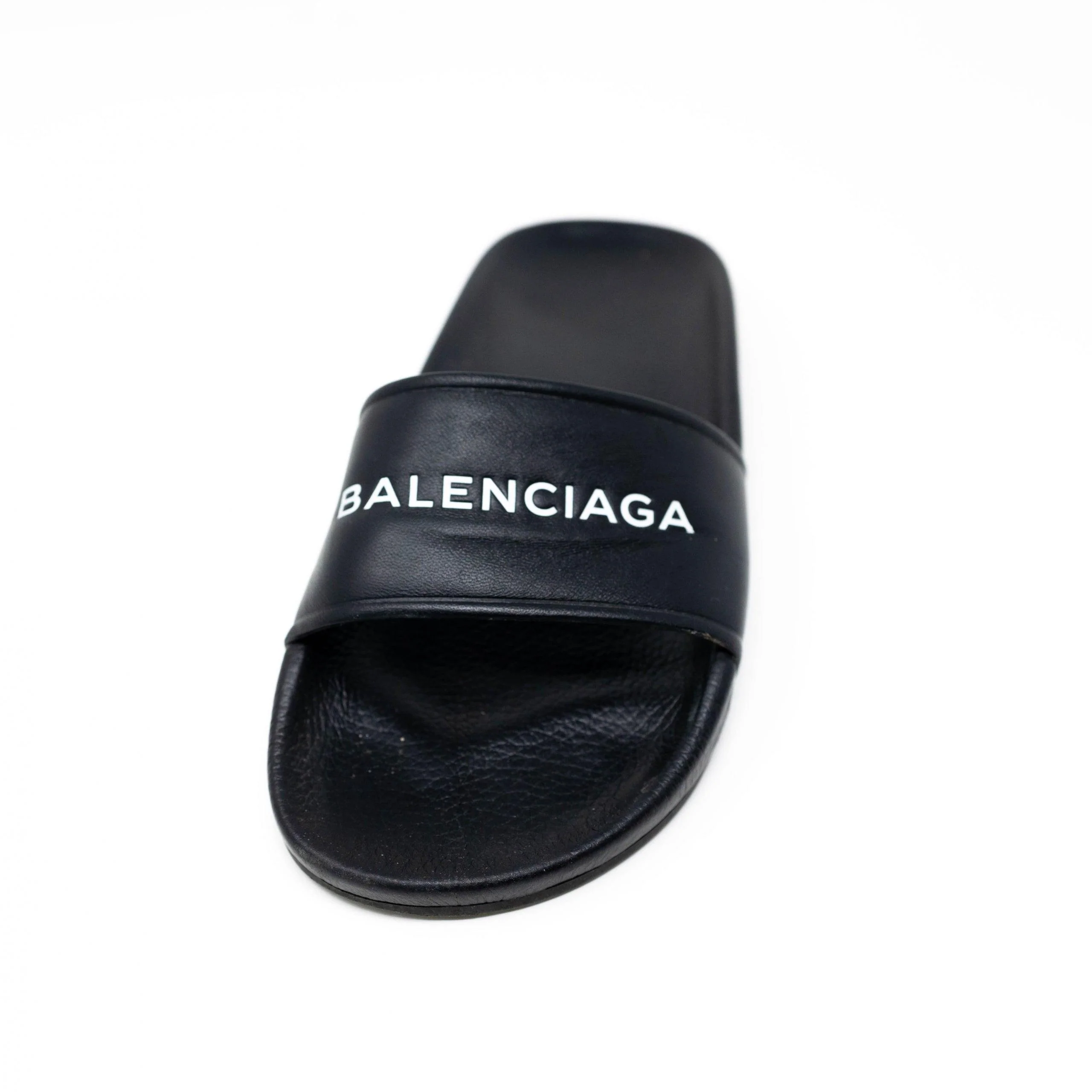 Balenciaga Black Logo Slides 36 - Image 4