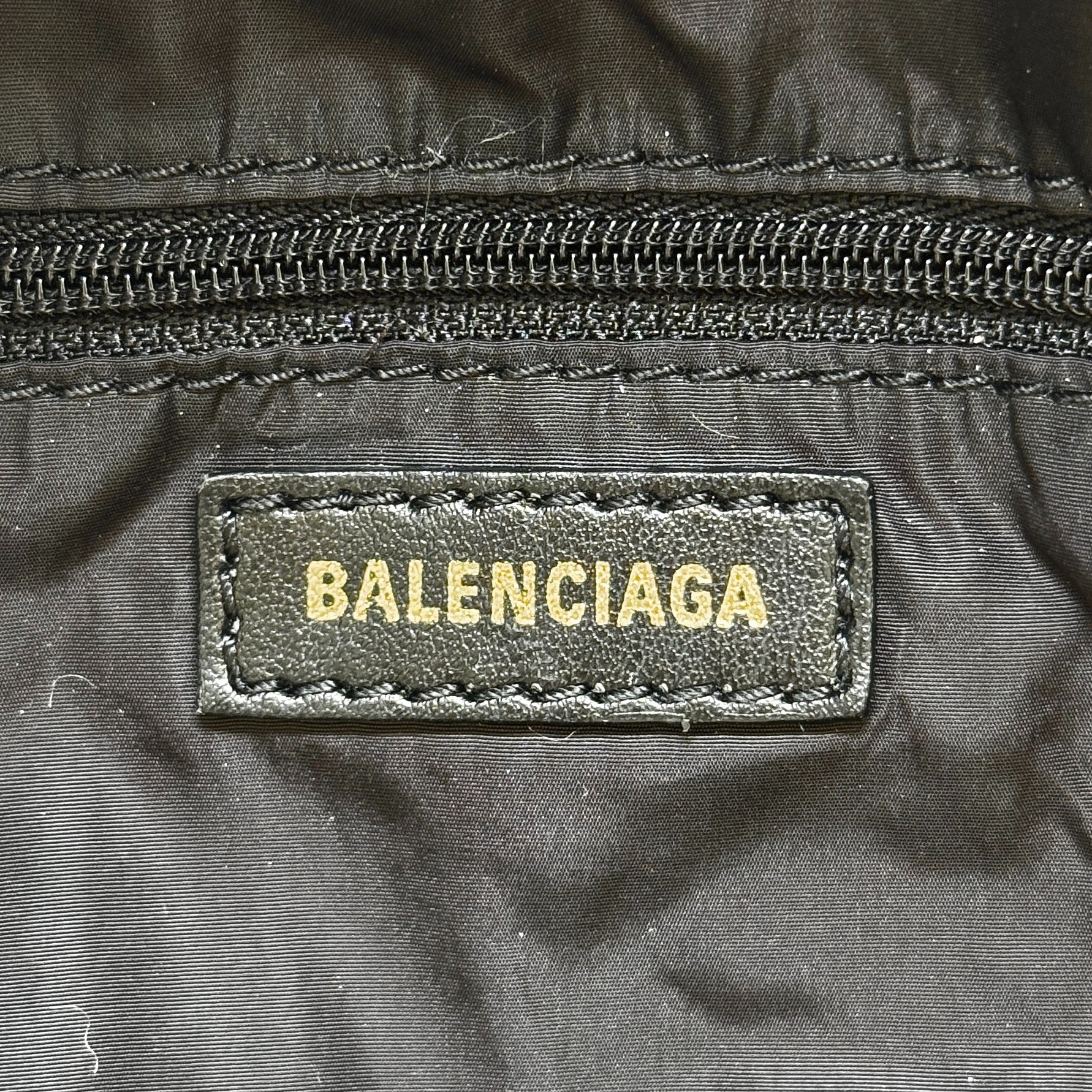 Balenciaga Black Nylon Logo Backpack - Image 12
