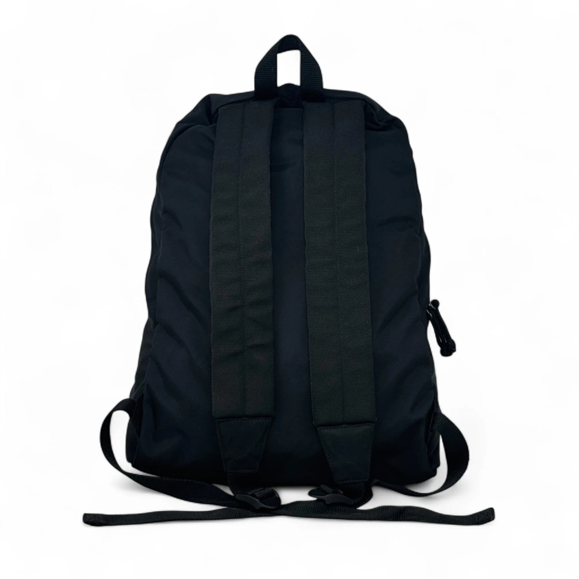 Balenciaga Black Nylon Logo Backpack - Image 3