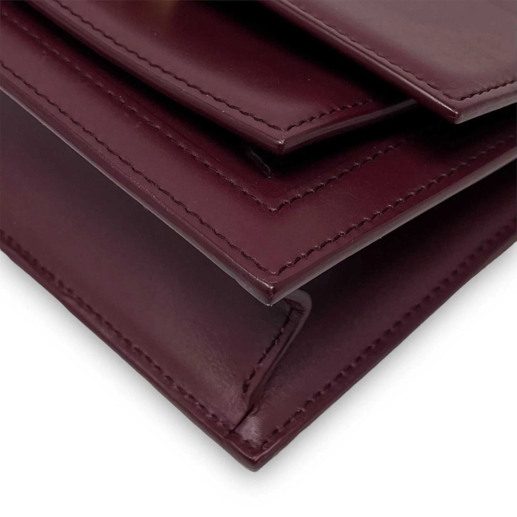 Balenciaga Burgundy Sharp XS Bag - Image 10