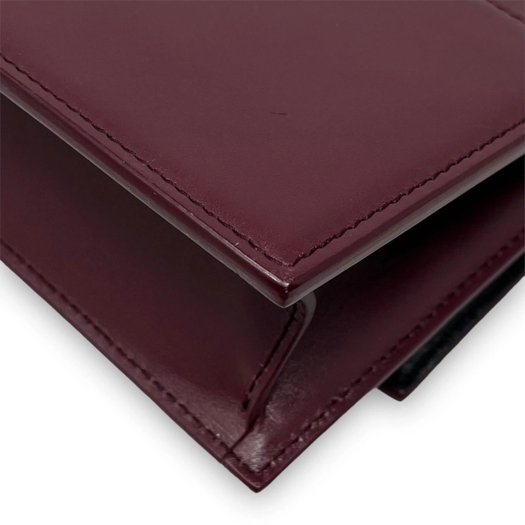 Balenciaga Burgundy Sharp XS Bag - Image 12