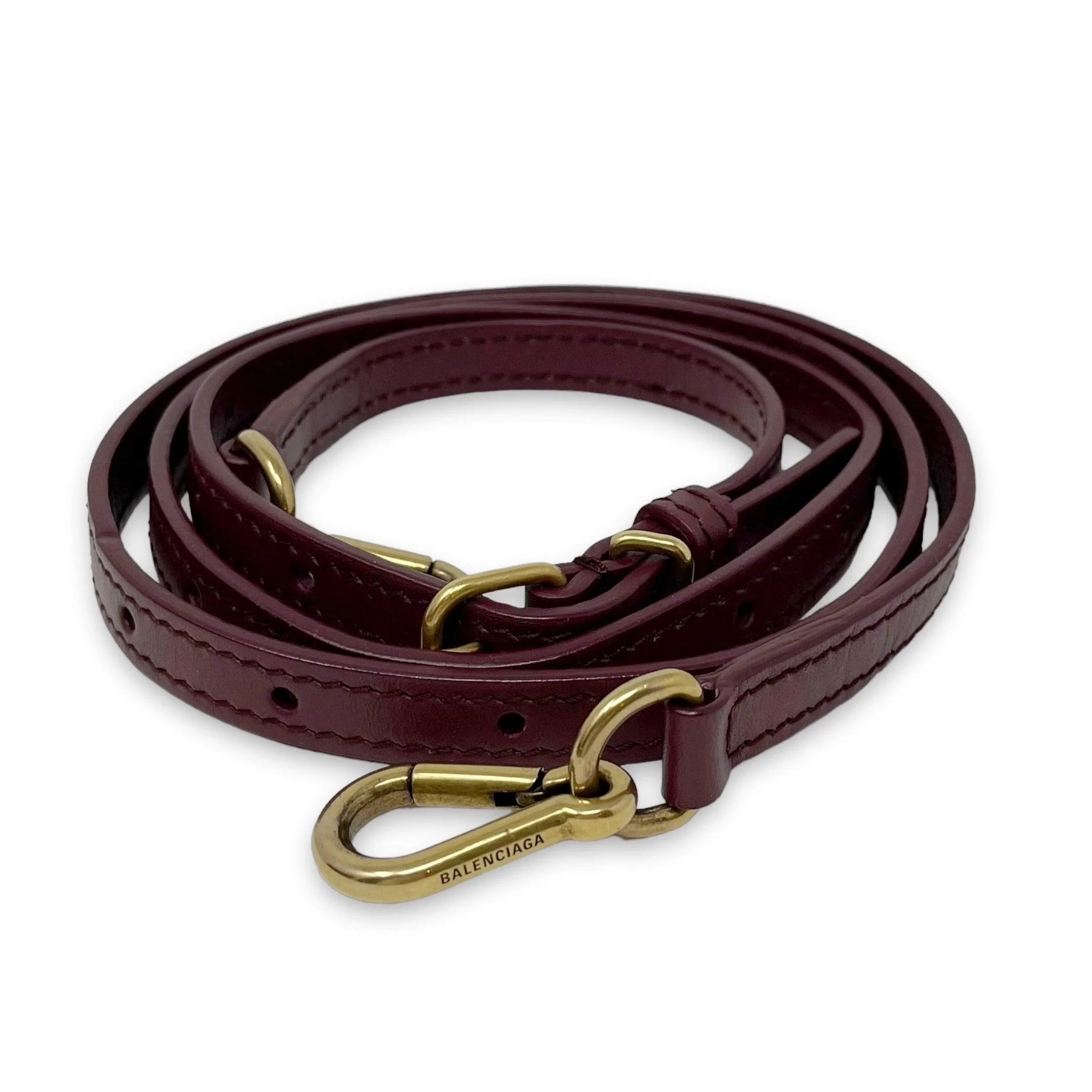 Balenciaga Burgundy Sharp XS Bag - Image 15