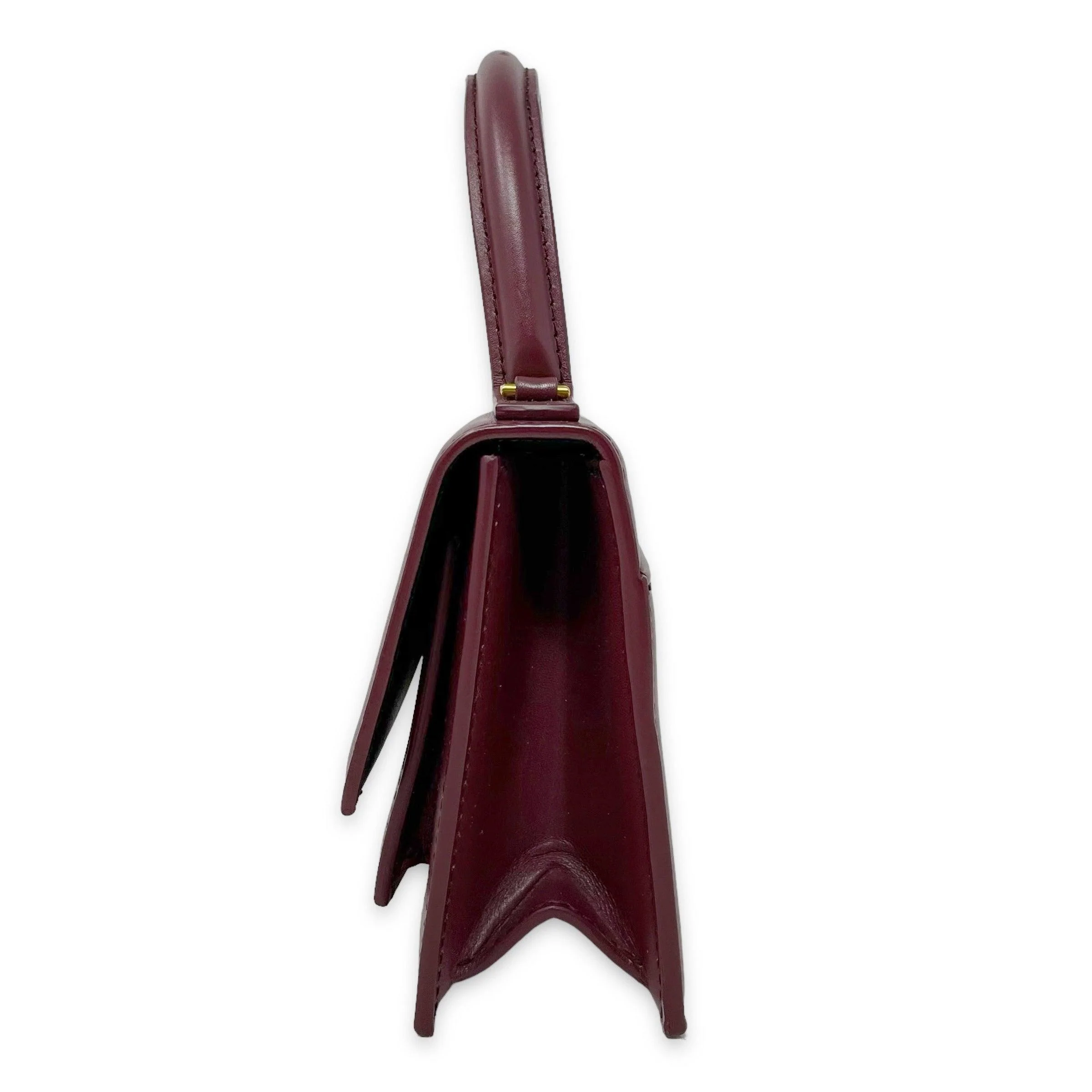 Balenciaga Burgundy Sharp XS Bag - Image 4