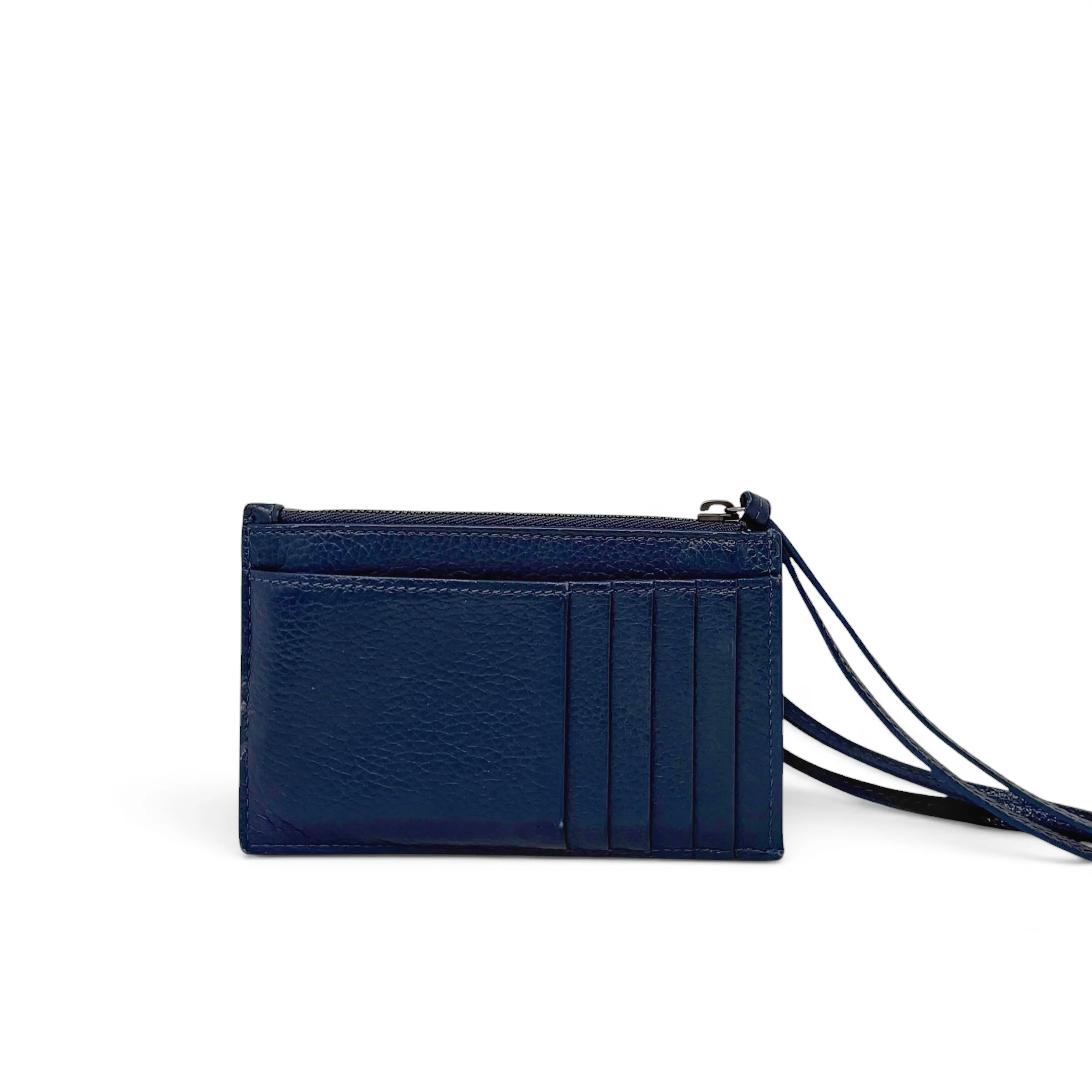 Balenciaga Navy Neo Classic Cardholder Wallet - Image 3