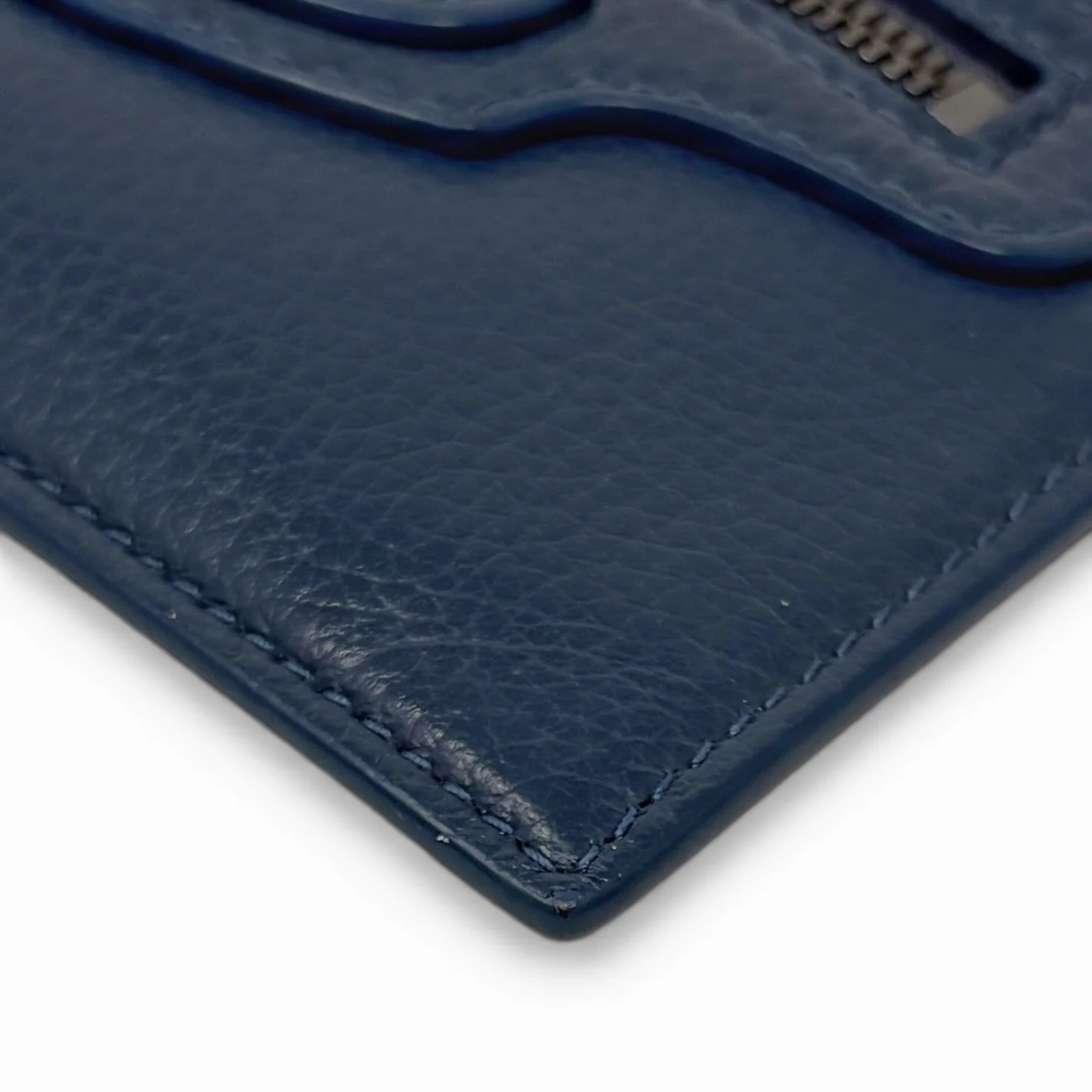 Balenciaga Navy Neo Classic Cardholder Wallet - Image 7