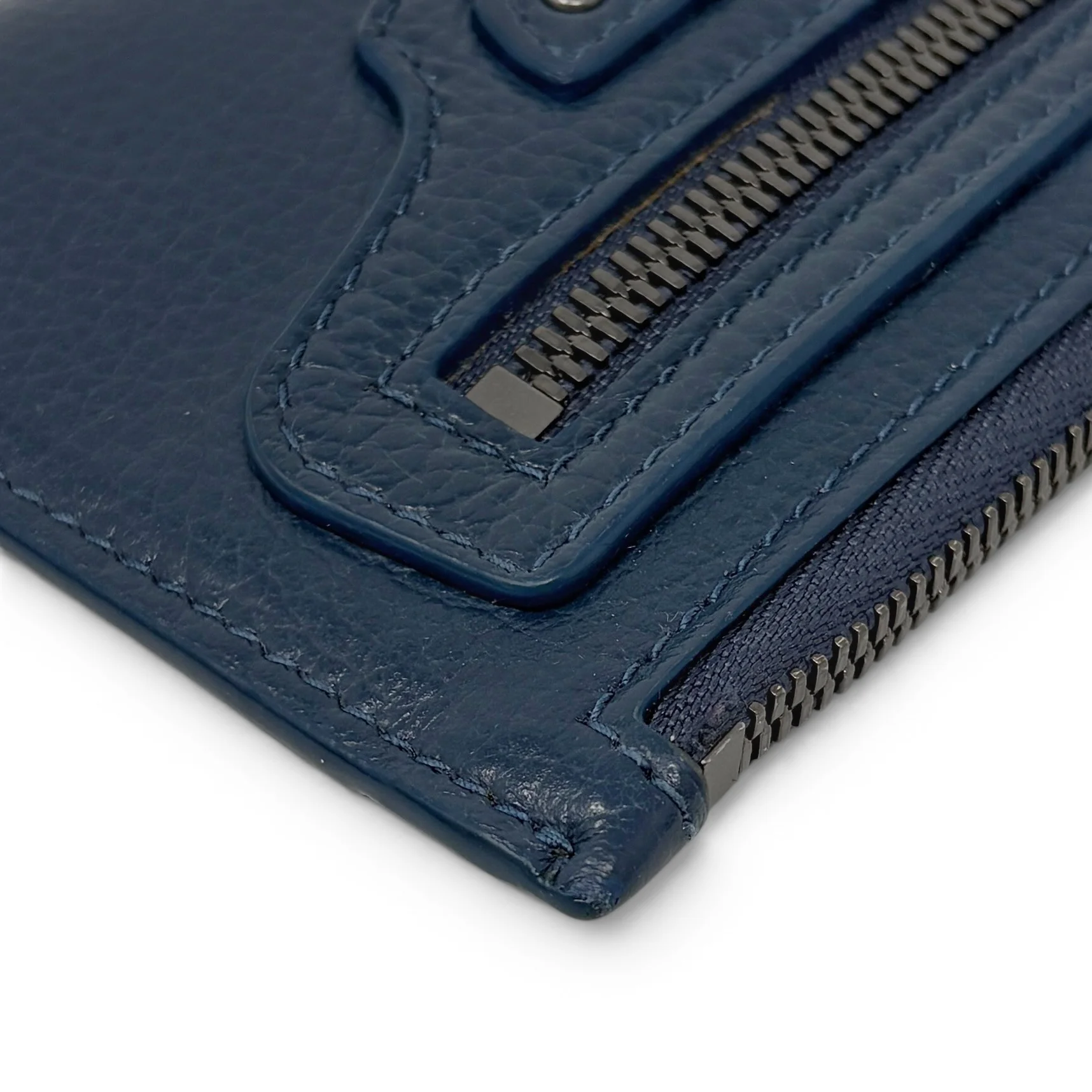 Balenciaga Navy Neo Classic Cardholder Wallet - Image 8