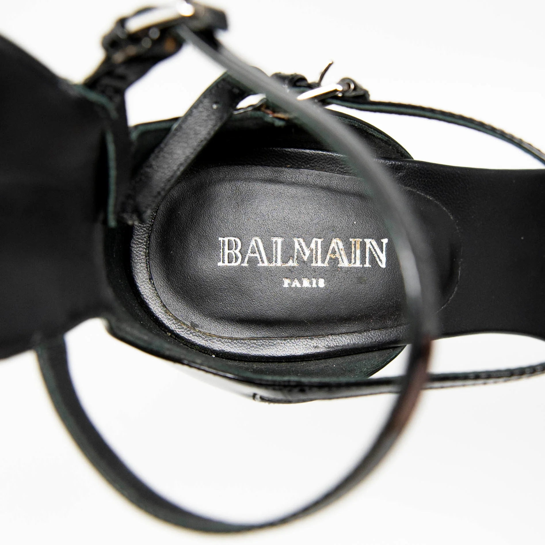 Balmain Black Elvira Sandals 37 - Image 7