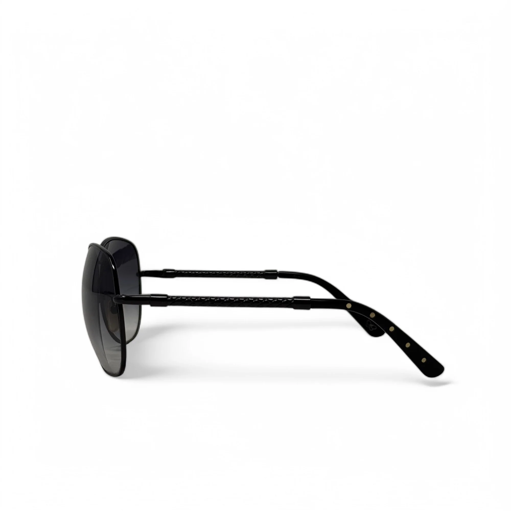Bottega Veneta Black Aviator Gradient Sunglasses - Image 6