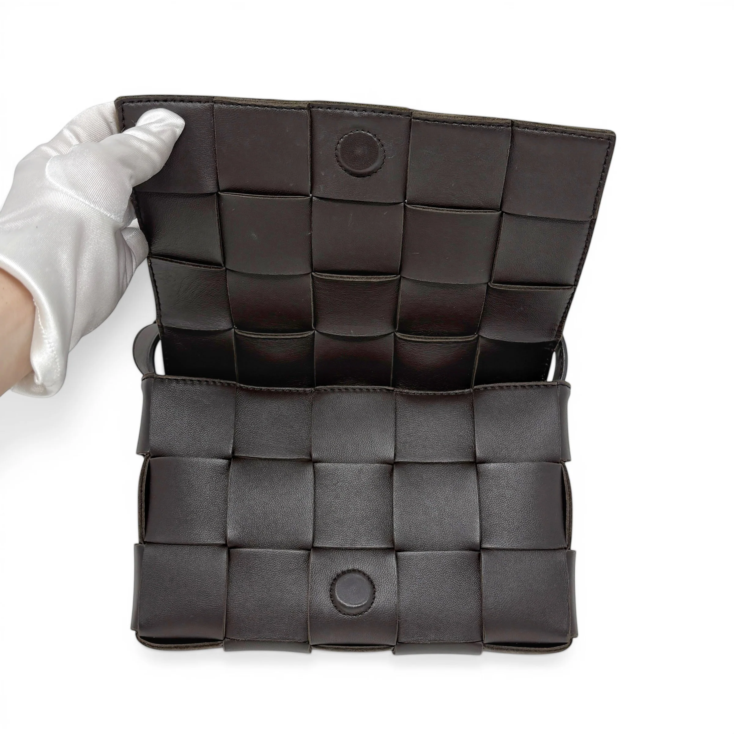 Bottega Veneta Dark Brown Cassette Bag - Image 5