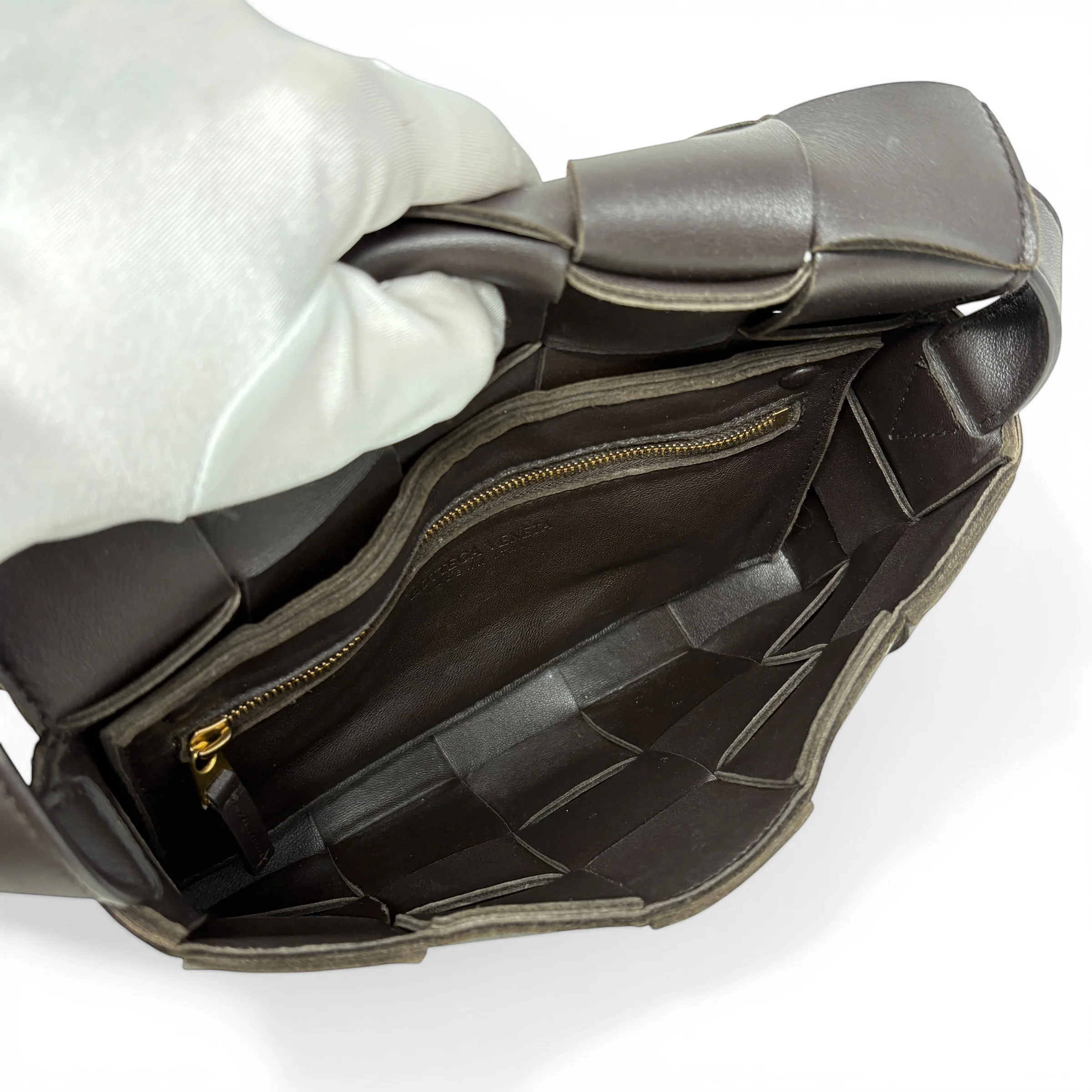 Bottega Veneta Dark Brown Cassette Bag - Image 6