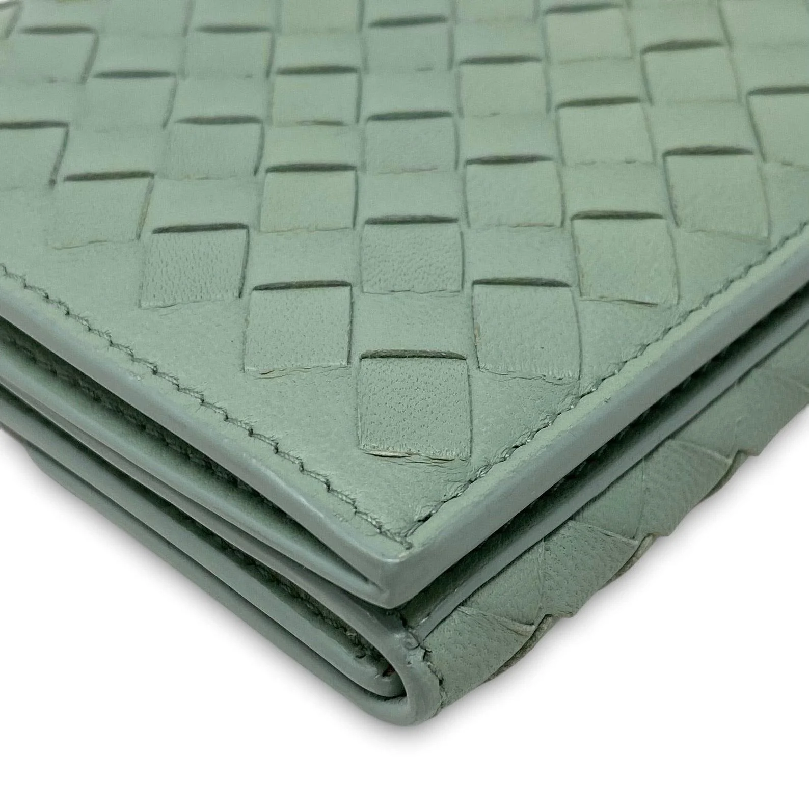 Bottega Veneta Green Nappa Intrecciato Long Wallet - Image 4