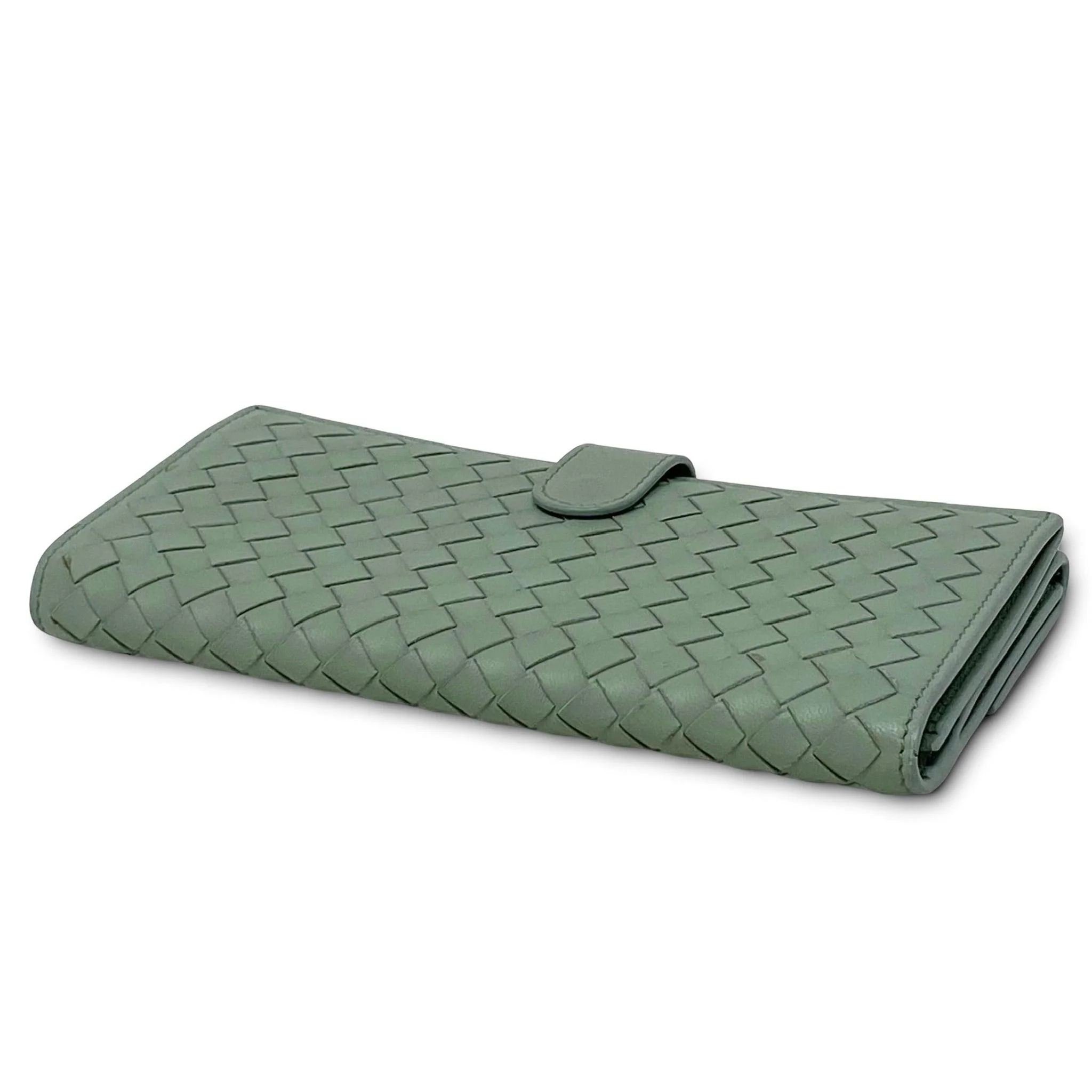 Bottega Veneta Green Nappa Intrecciato Long Wallet - Image 5