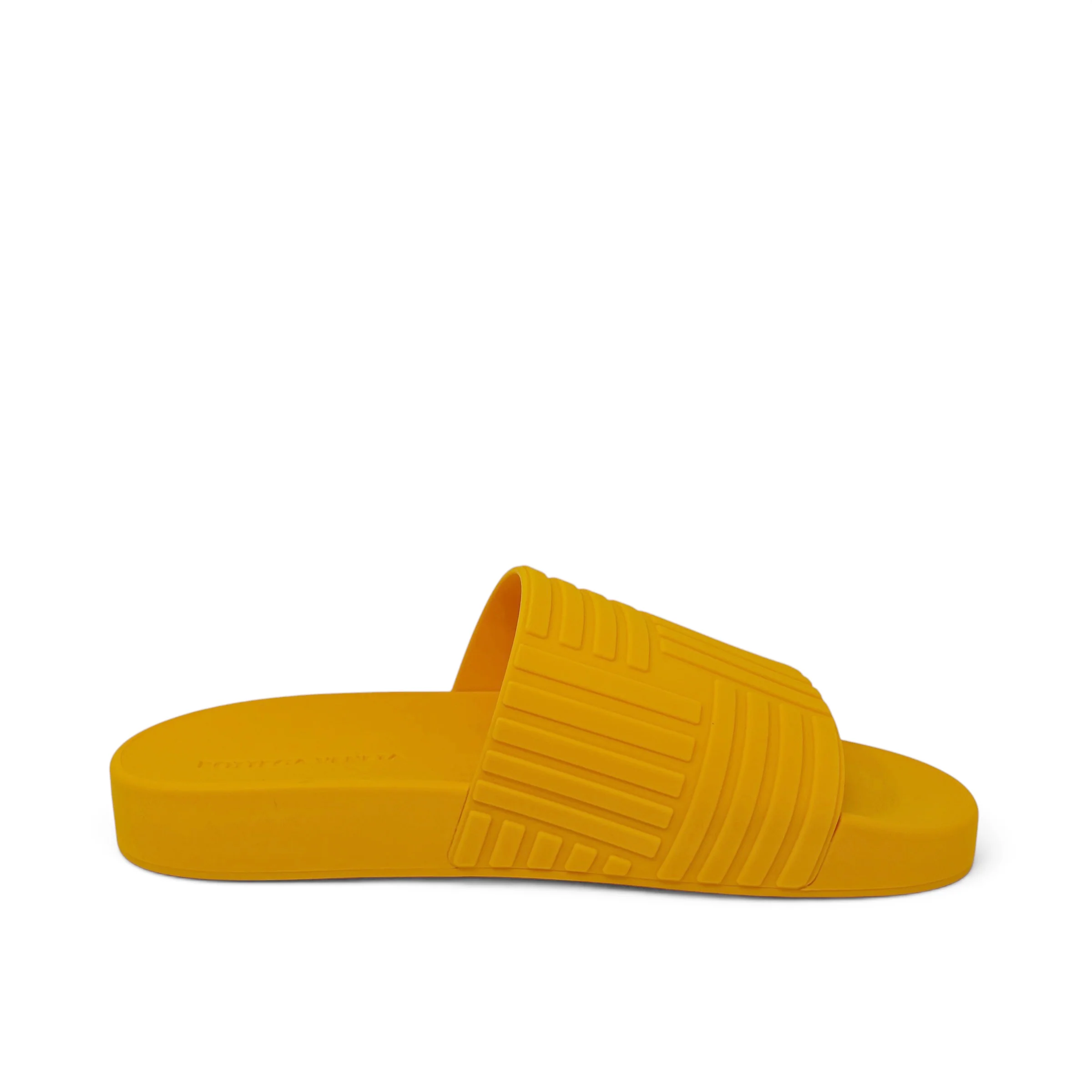 Bottega Veneta Orange Rubber Beach Slides 38 - Image 3