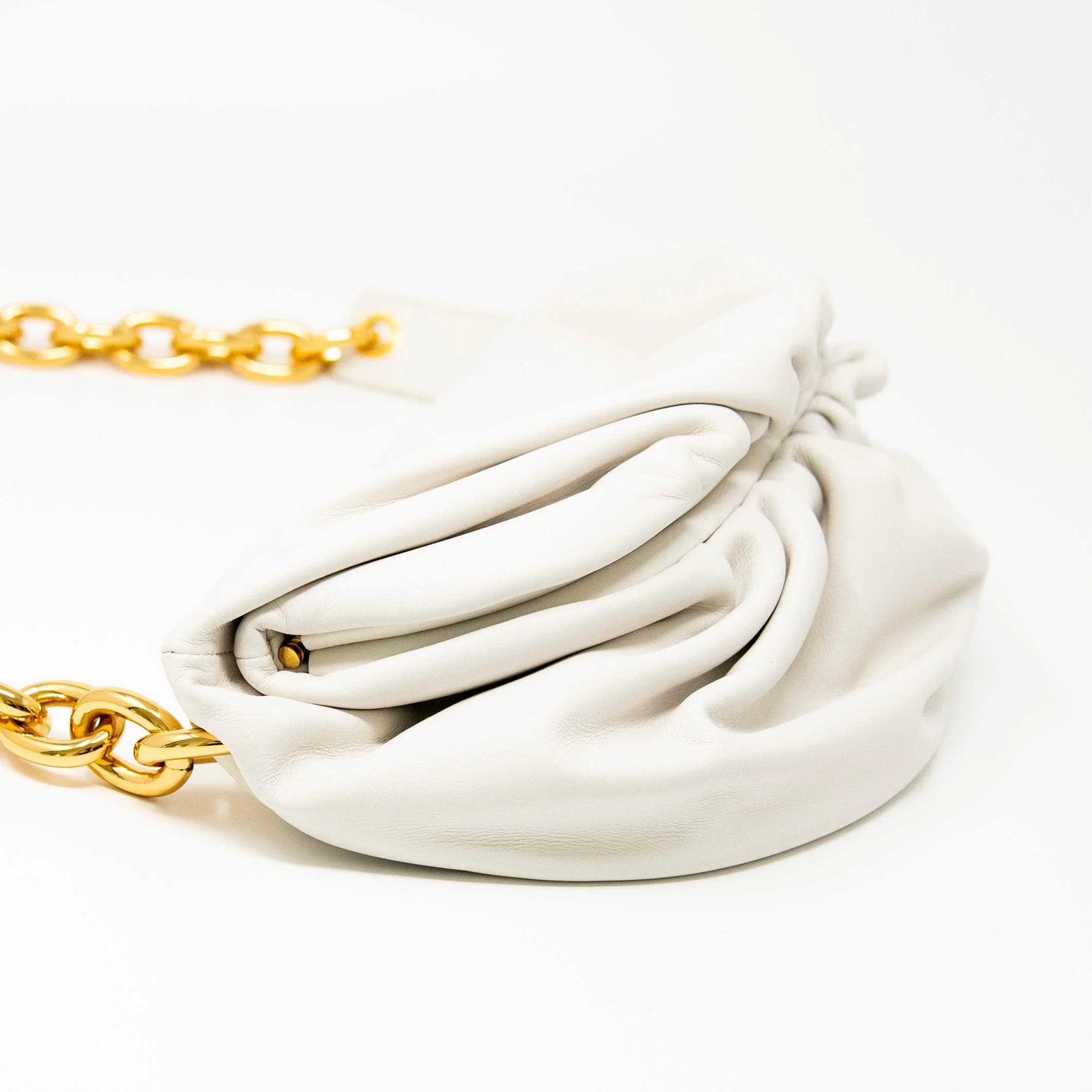 Bottega Veneta White Belt Chain Pouch - Image 4