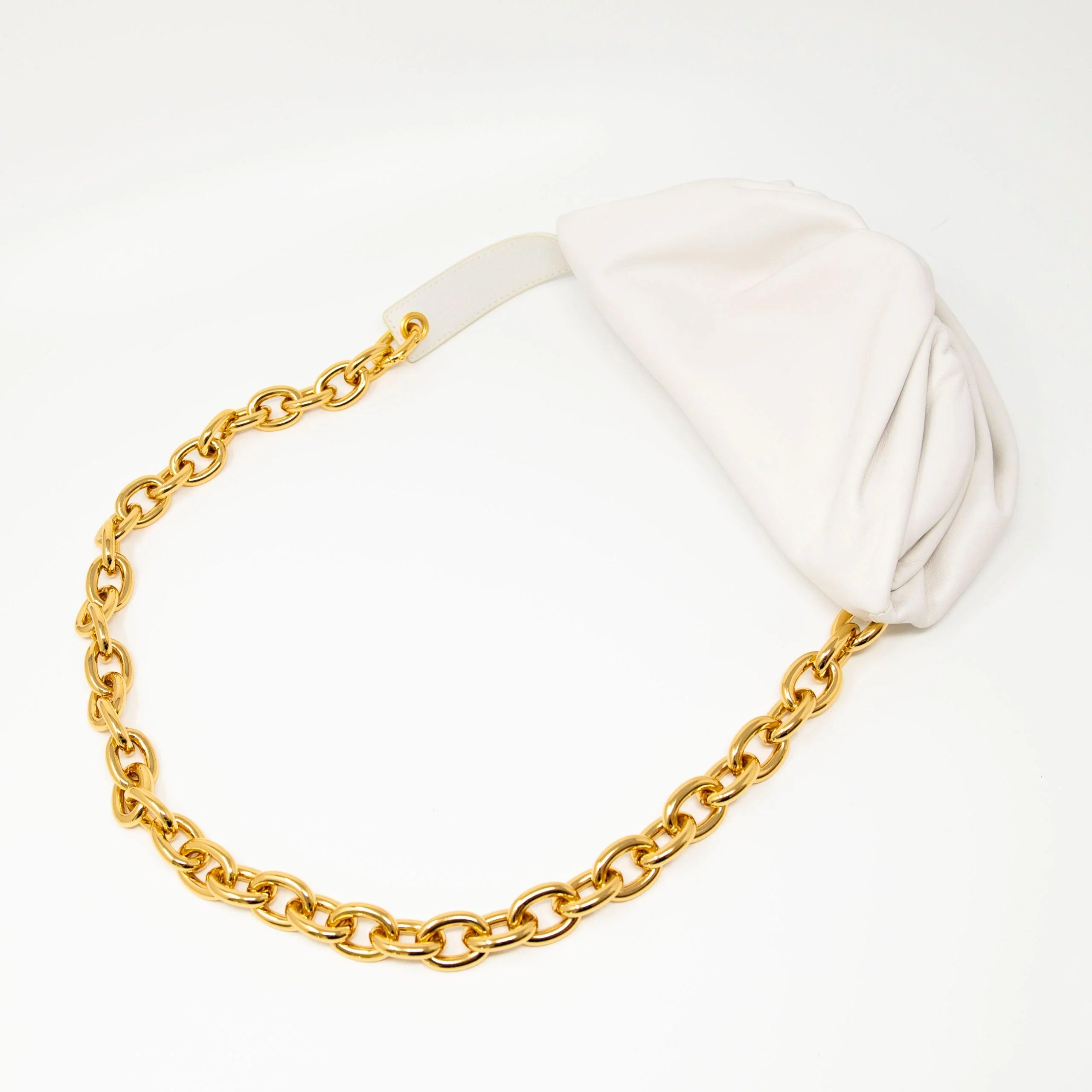 Bottega Veneta White Belt Chain Pouch - Image 7