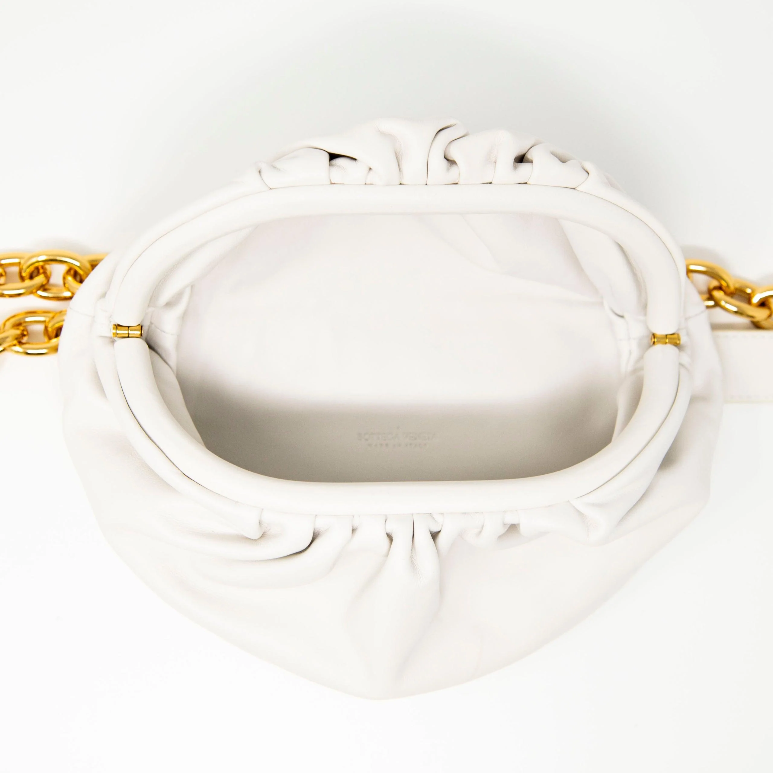 Bottega Veneta White Belt Chain Pouch - Image 8