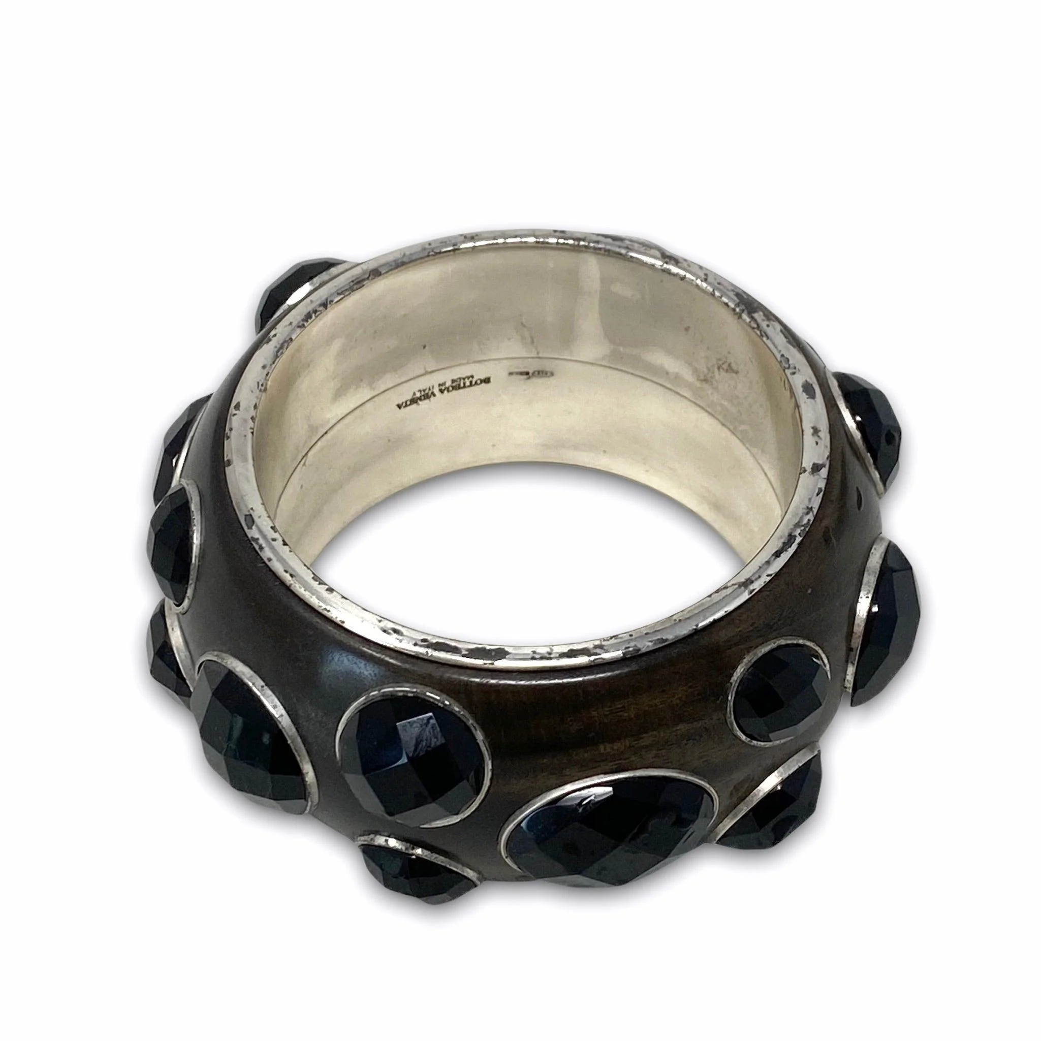 Bottega Veneta Wood Sterling Bangles - Image 3