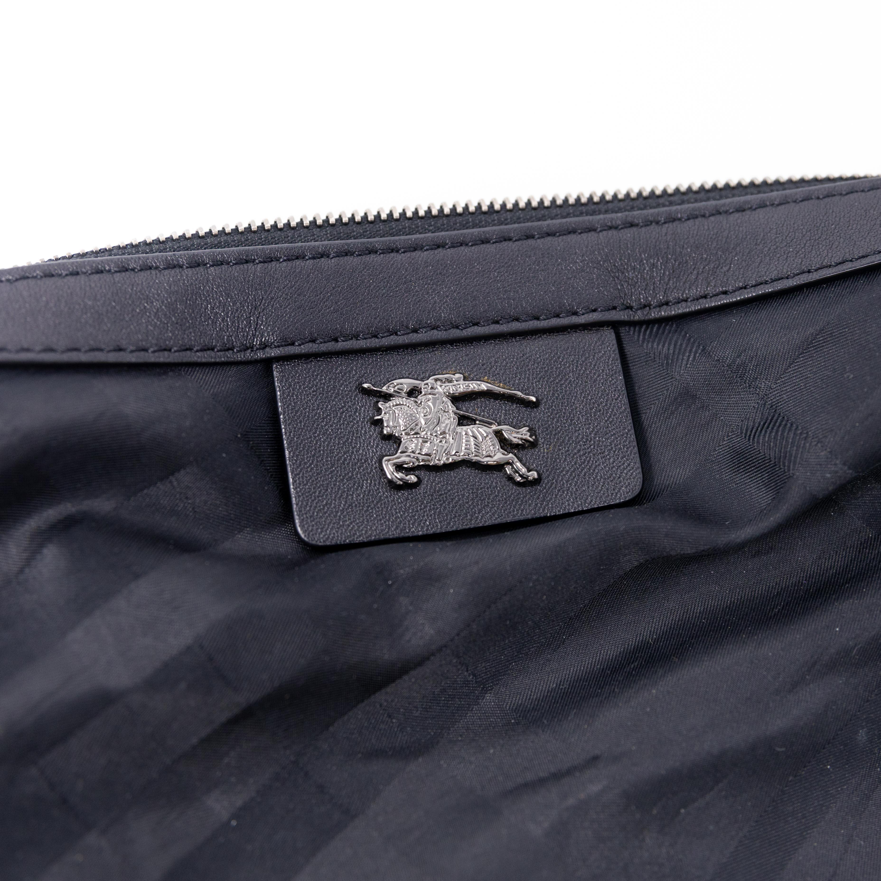 Burberry Black Smoke Check Nylon Messenger - Image 10