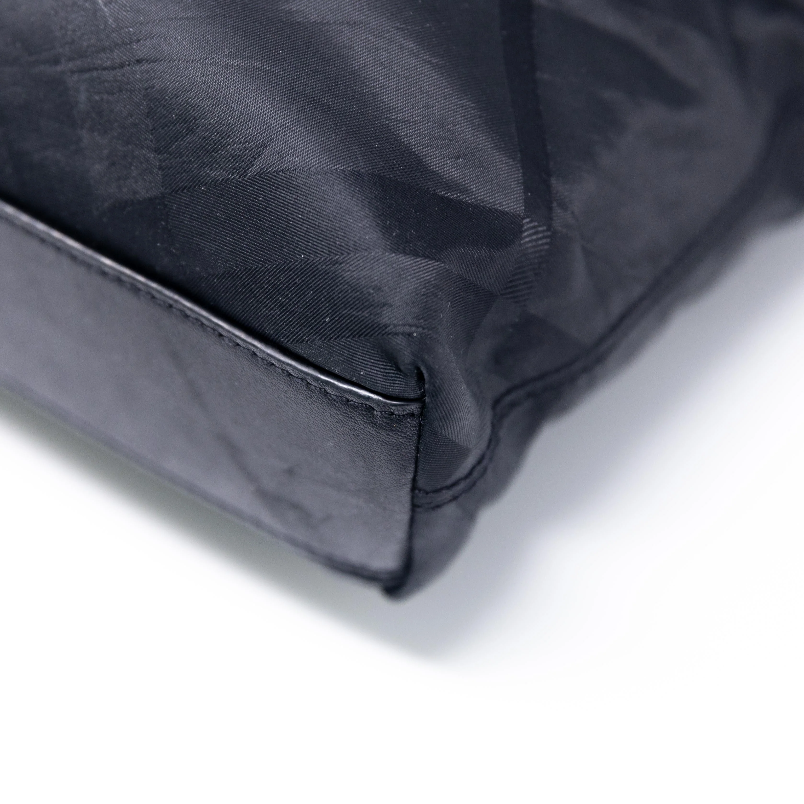 Burberry Black Smoke Check Nylon Messenger - Image 7