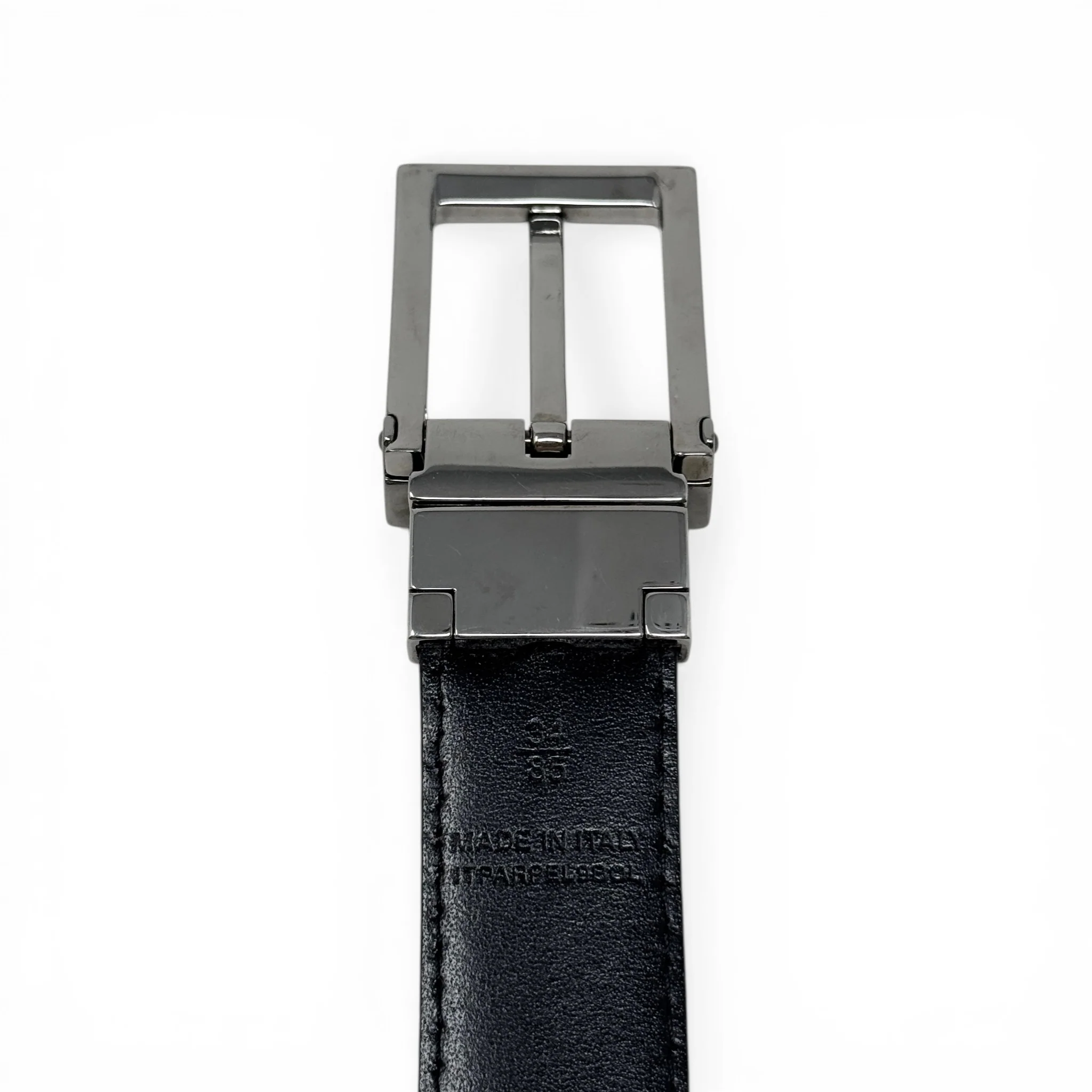 Burberry Grey/Black Check Reversible Belt 34/85 - Image 9