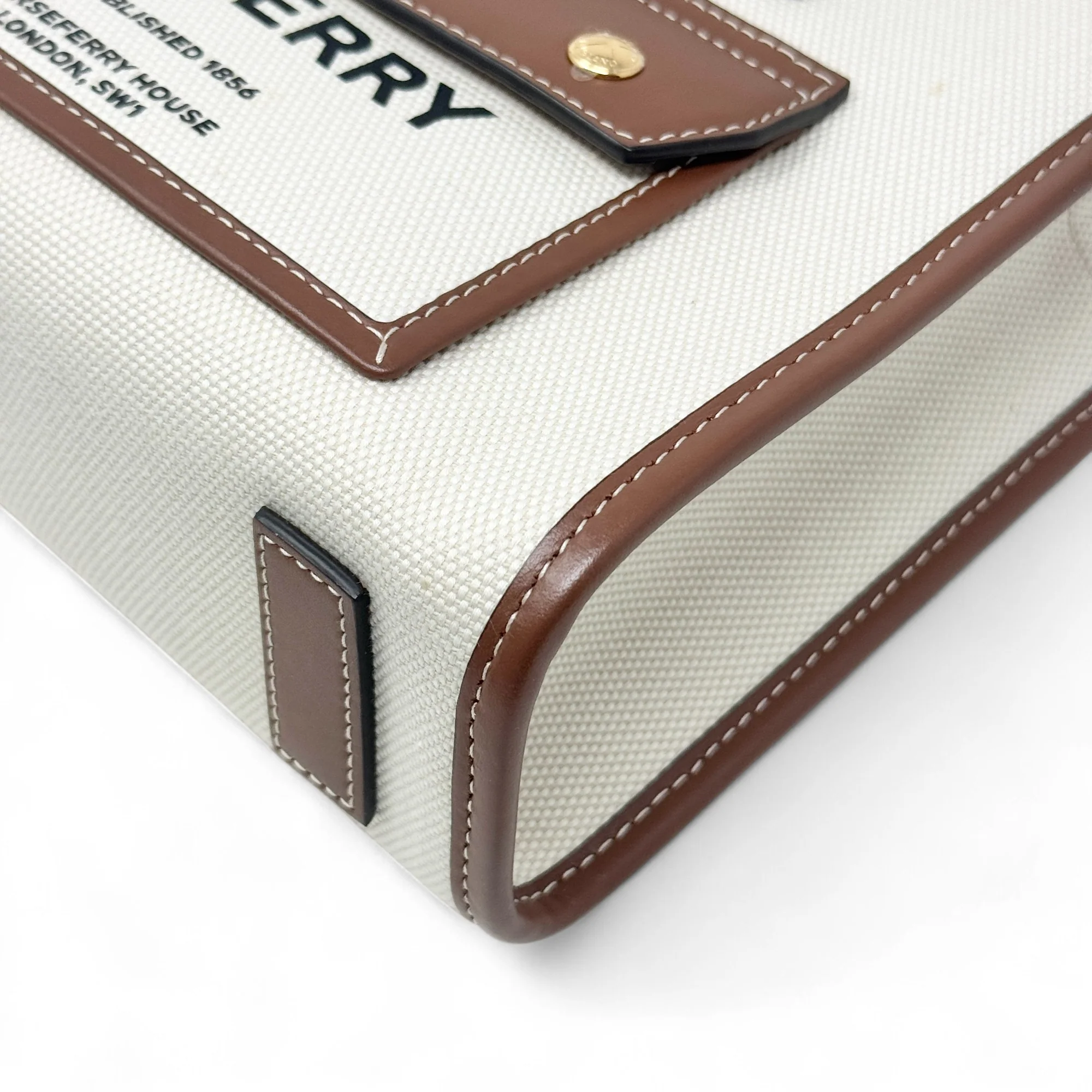 Burberry Brown Mini Freya Tote - Image 6