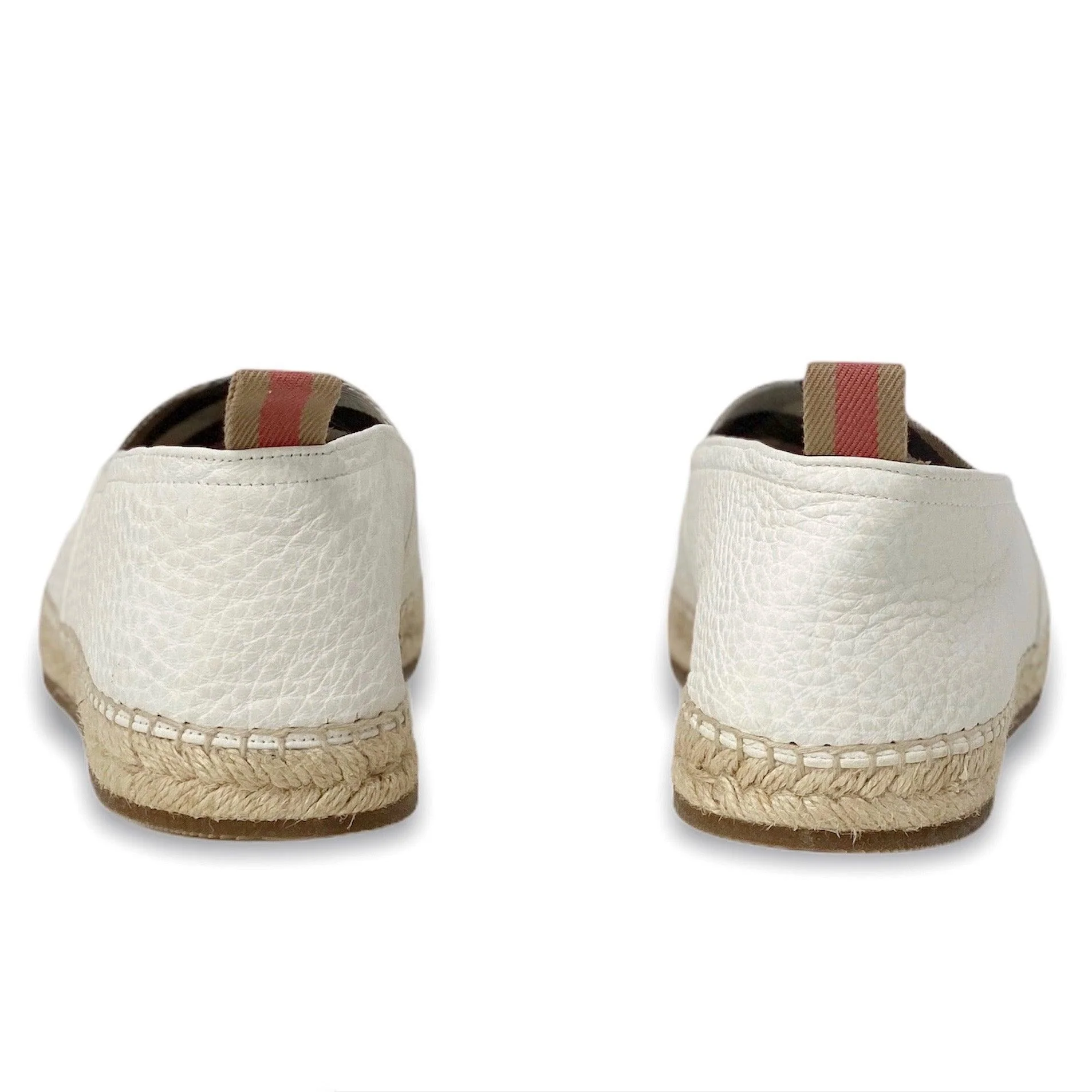 Burberry White Pateman Espadrilles 41 - Image 3