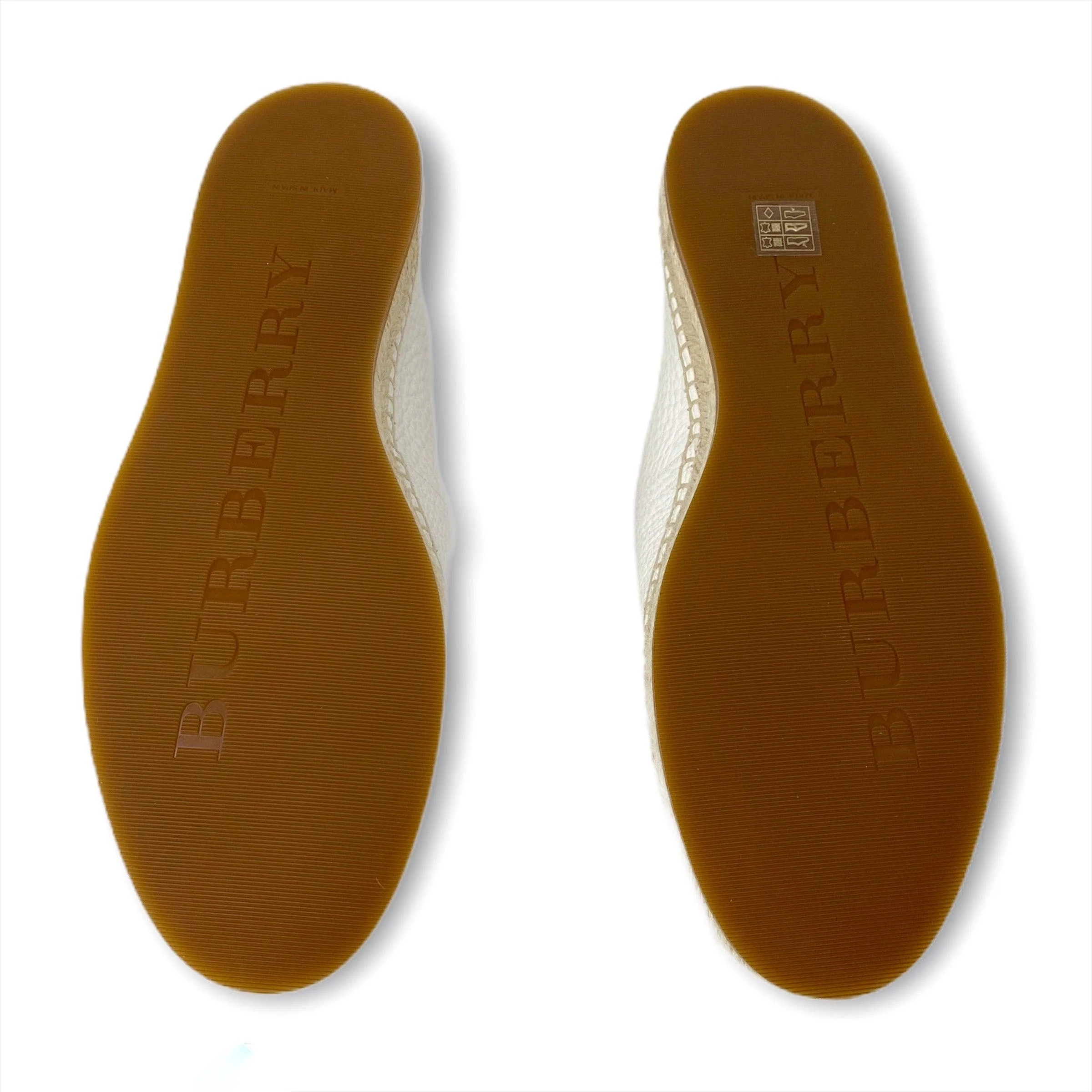 Burberry White Pateman Espadrilles 41 - Image 4