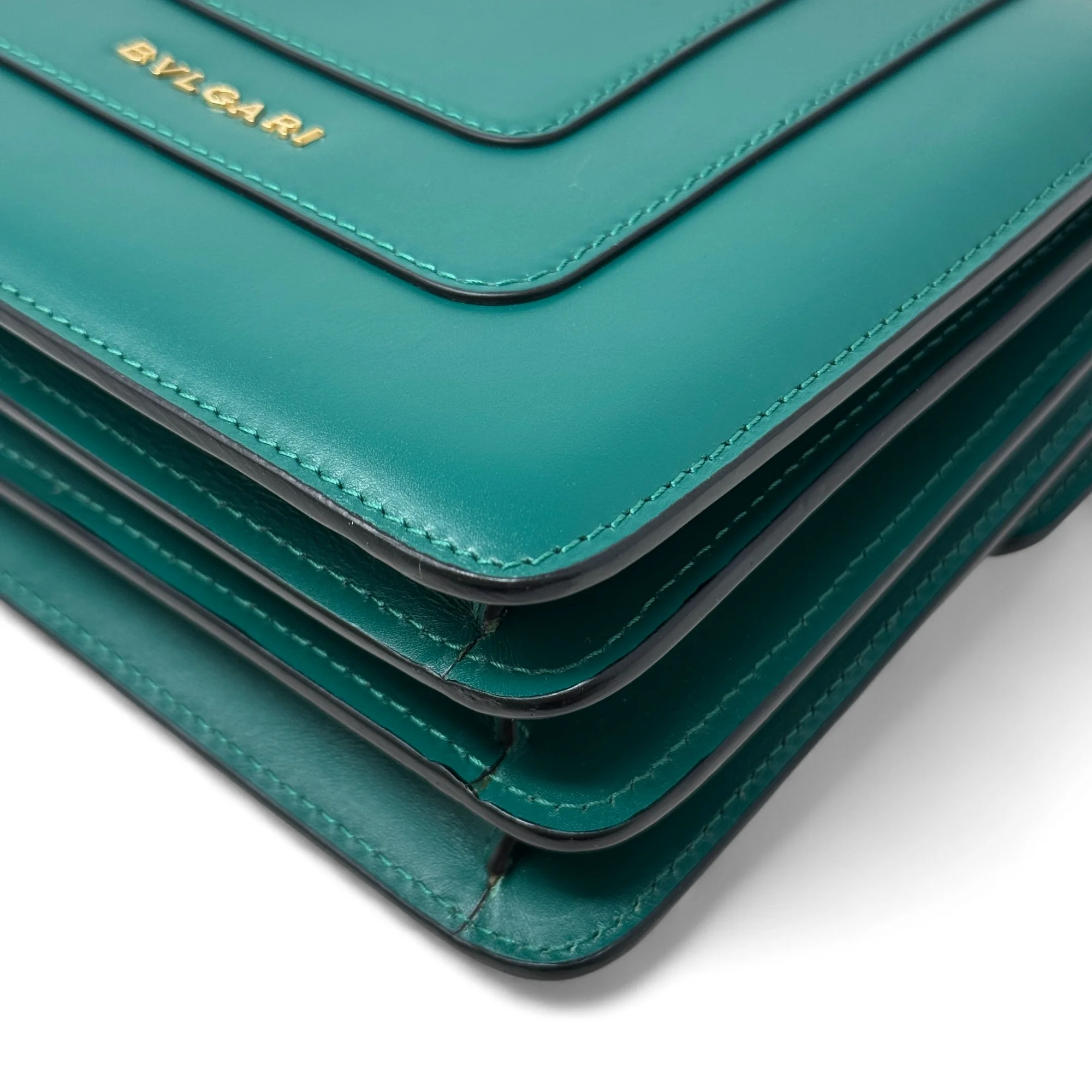 Bvlgari Green Serpenti Forever Top Handle Bag - Image 10