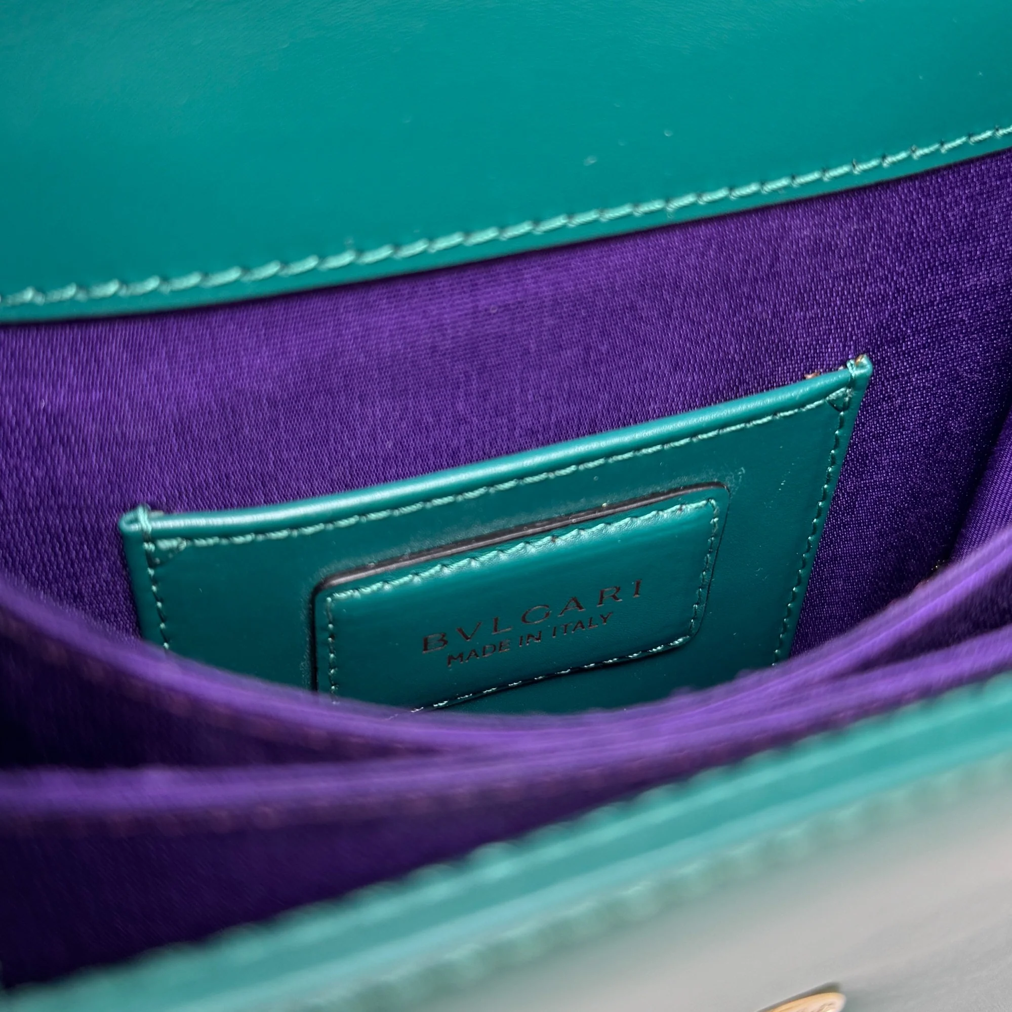 Bvlgari Green Serpenti Forever Top Handle Bag - Image 14