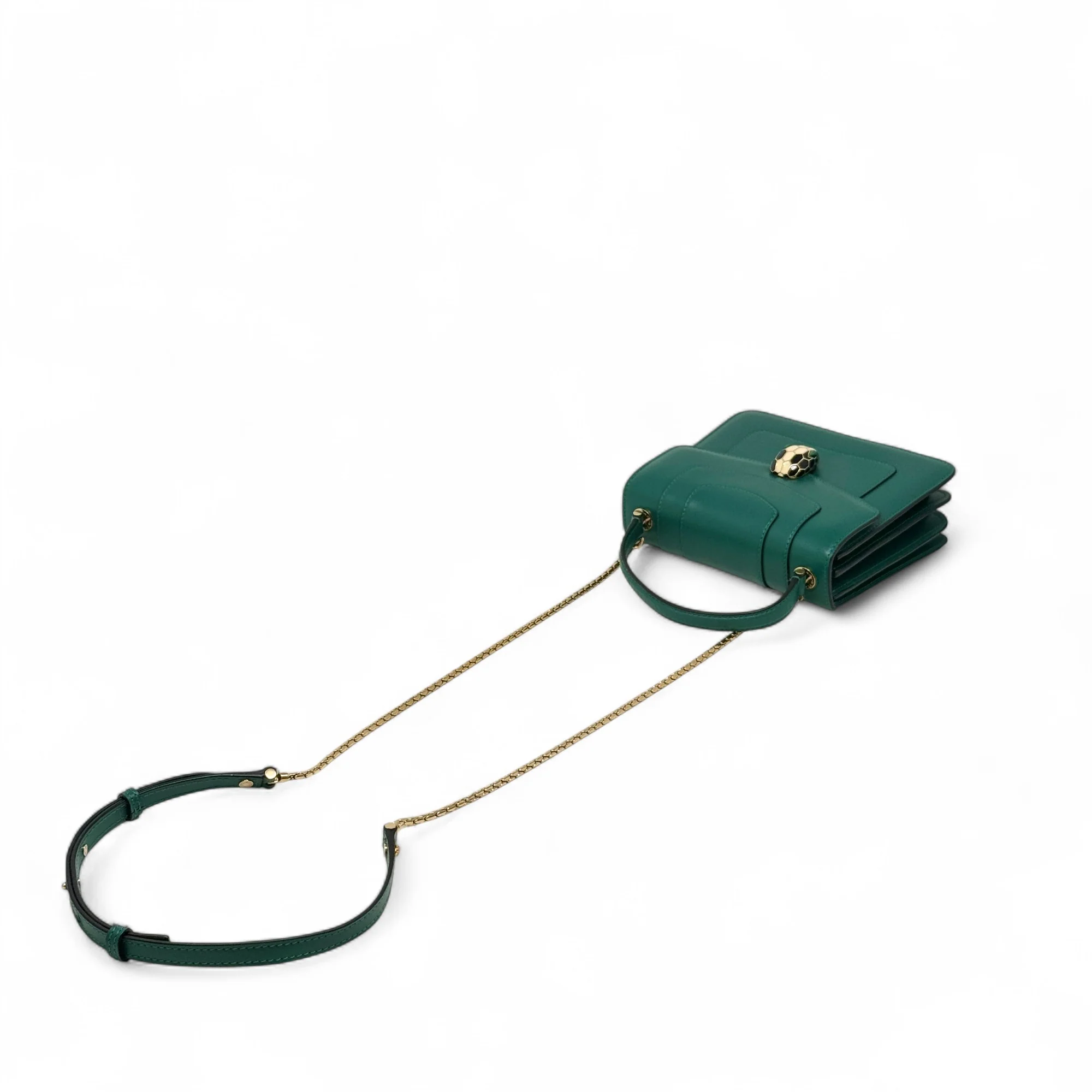 Bvlgari Green Serpenti Forever Top Handle Bag - Image 15