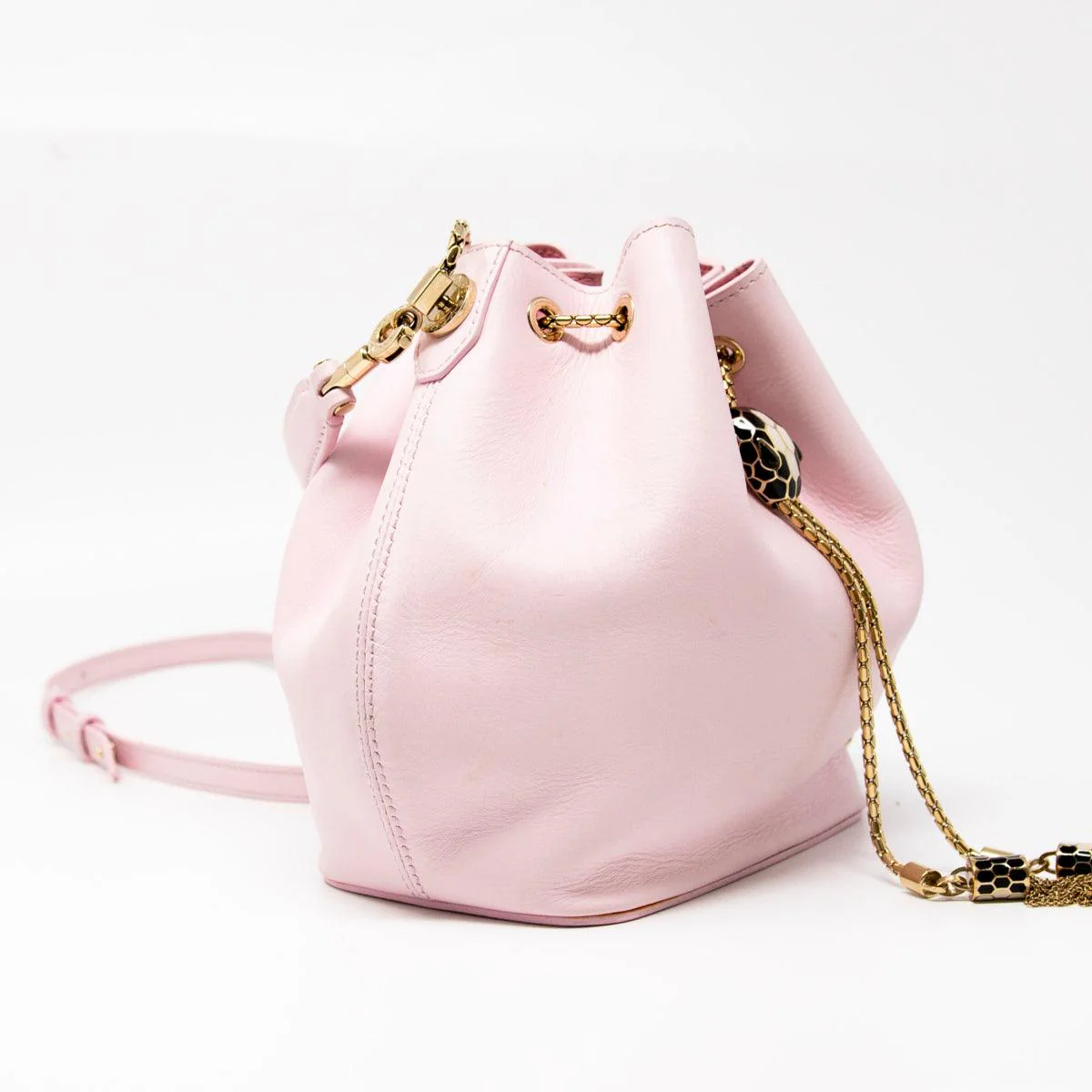 Bvlgari Pink Serpenti Forever Bucket Bag - Image 4