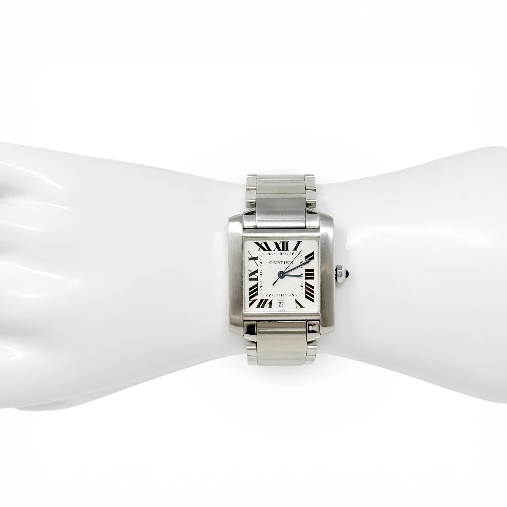 Cartier Stainless Steel Tank Francaise Watch 27mm - Image 7