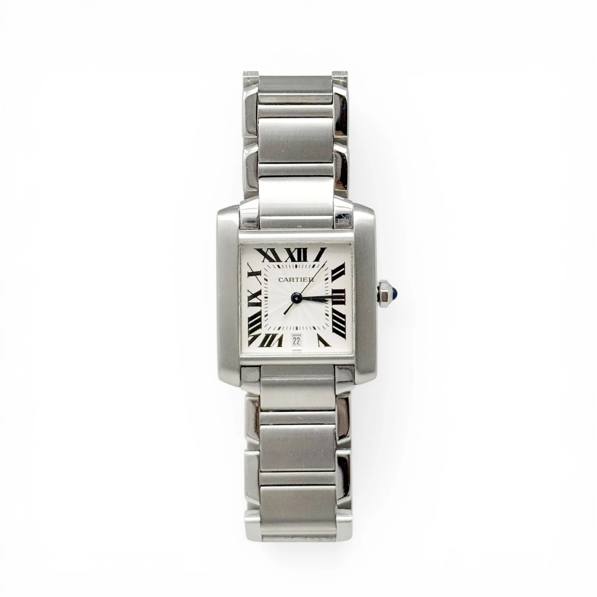 Cartier Stainless Steel Tank Francaise Watch 27mm - Image 8