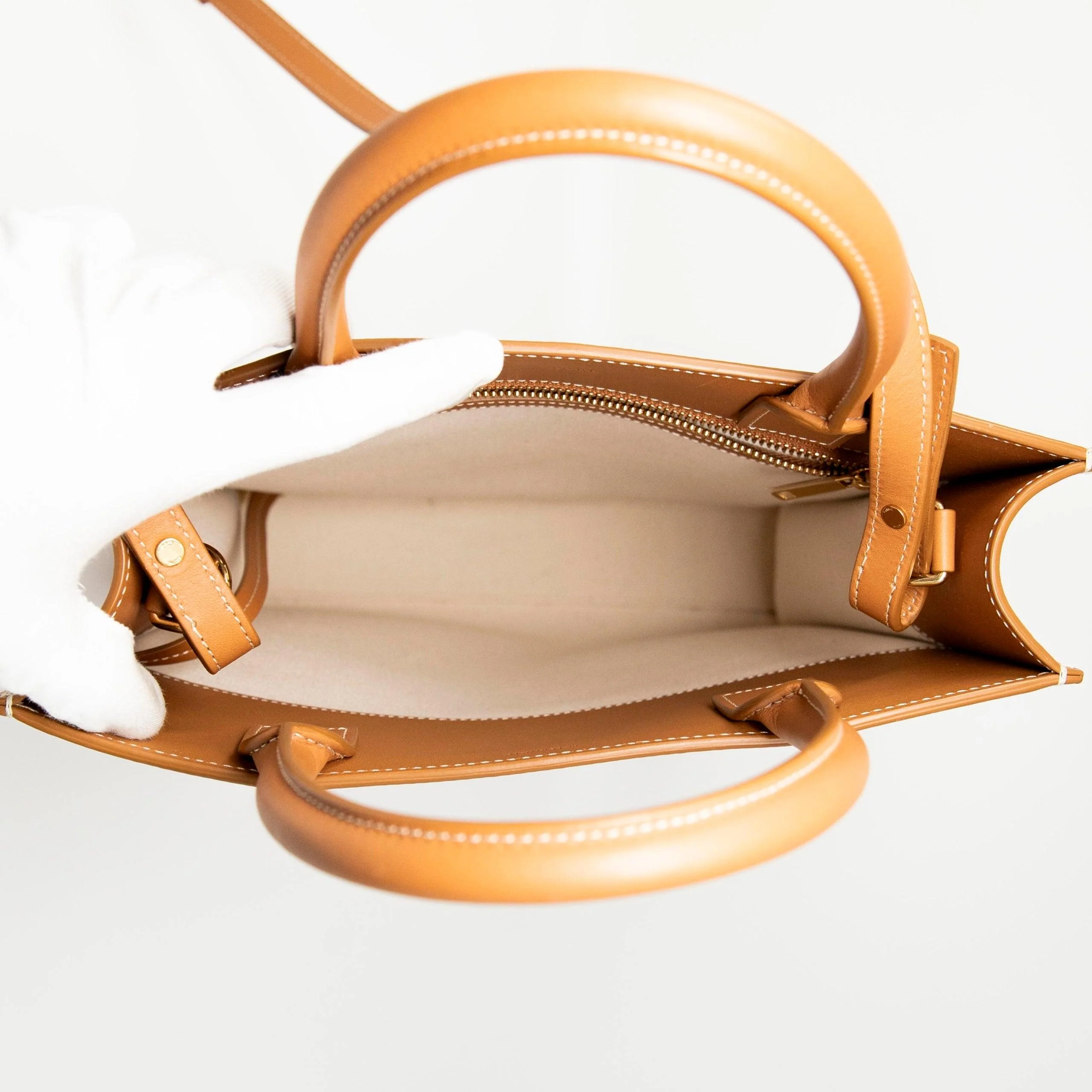 Celine Beige Small Vertical Cabas Tote - Image 11