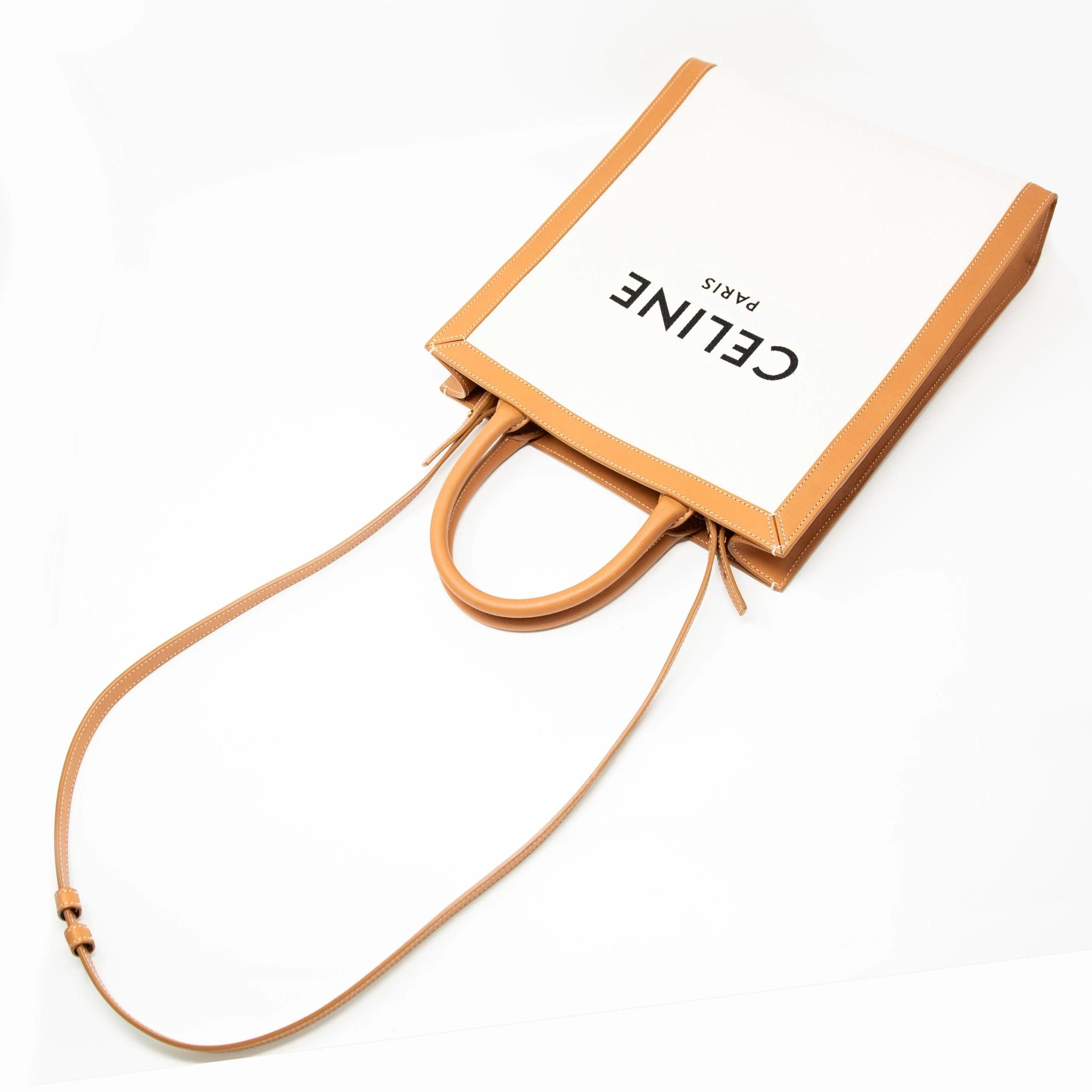 Celine Beige Small Vertical Cabas Tote - Image 6