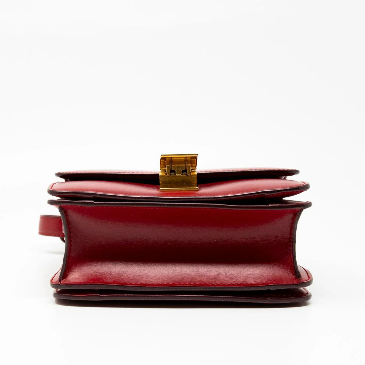 Celine Dark Red Small Box Bag - Image 5