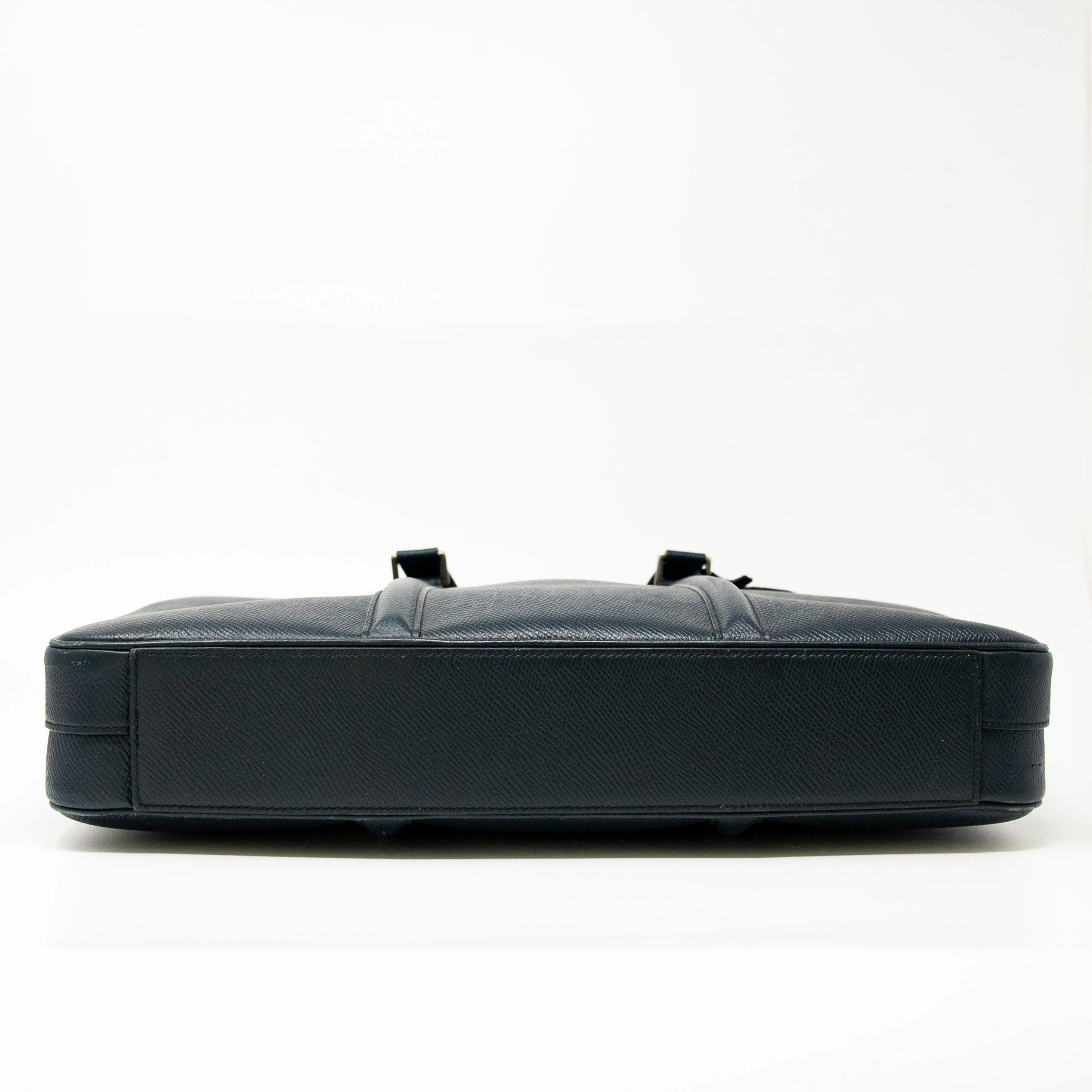 Celine Navy Grained Calfskin Briefcase - Image 5