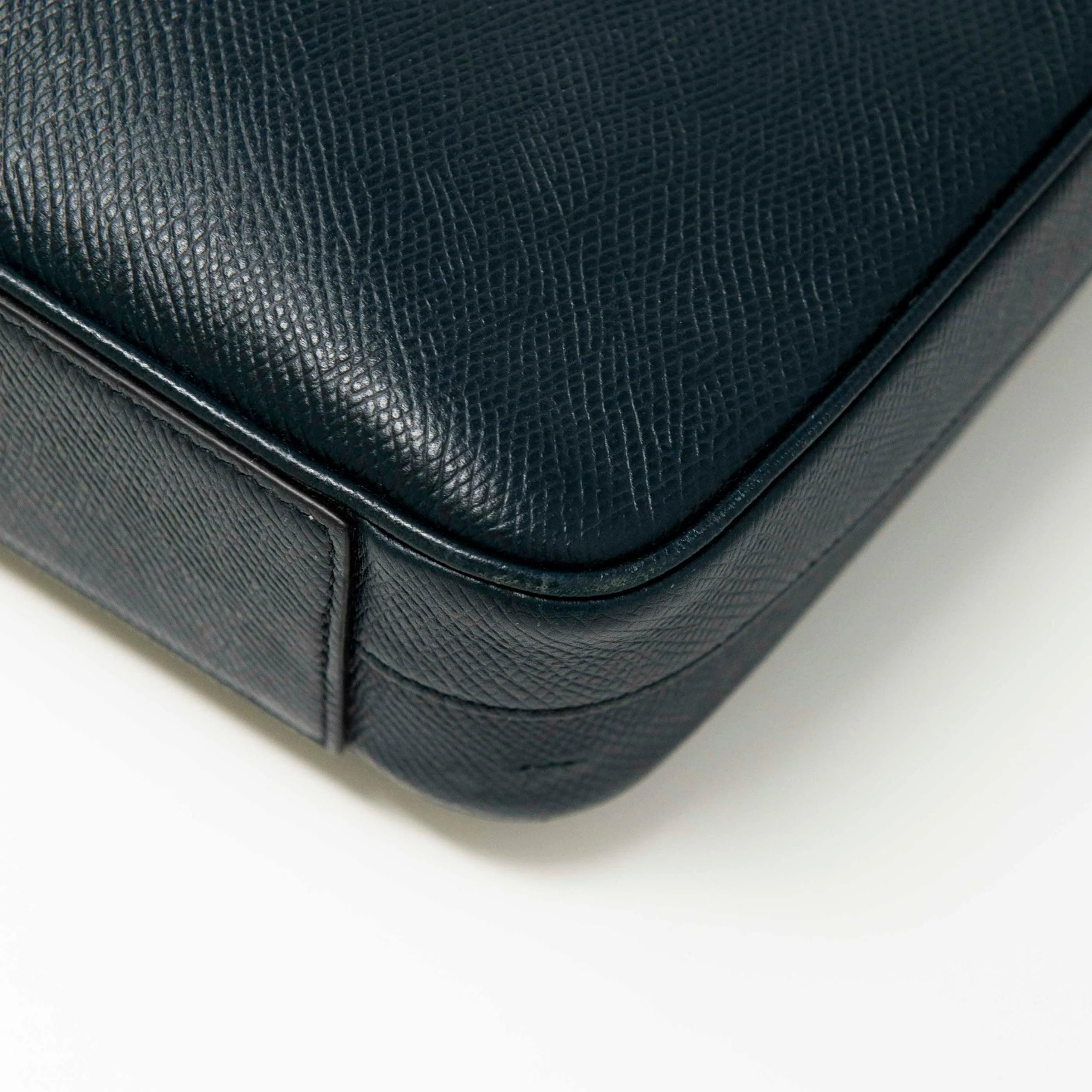 Celine Navy Grained Calfskin Briefcase - Image 8