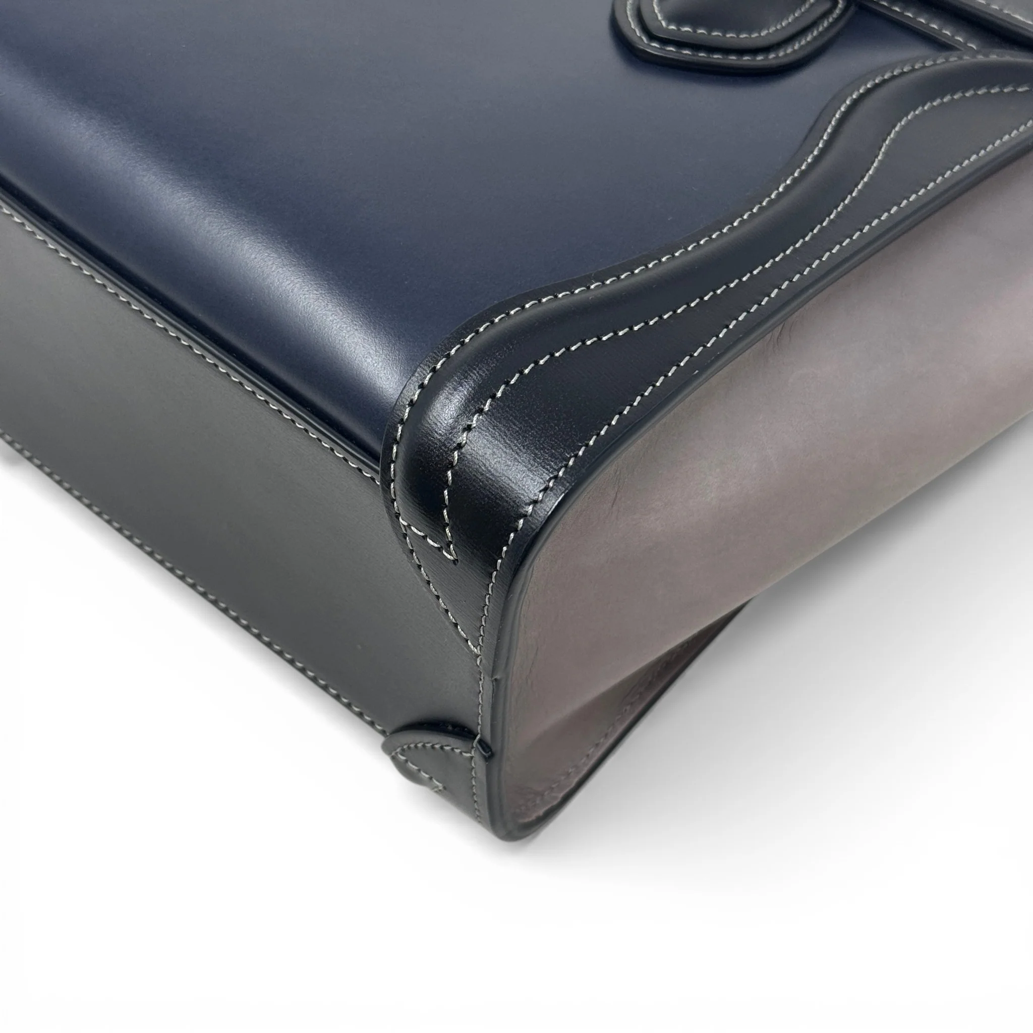 Celine Navy Nano Luggage Bag - Image 8