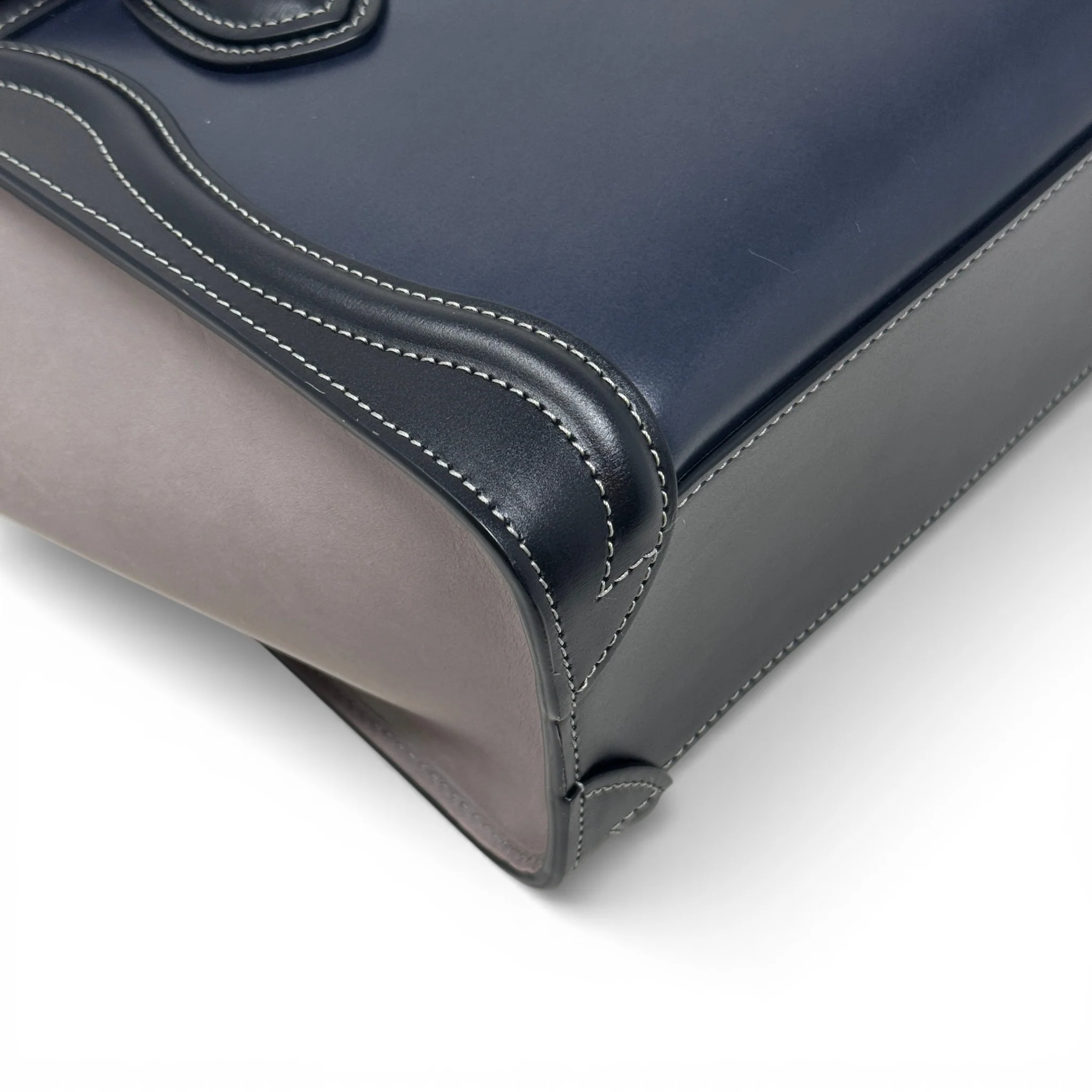 Celine Navy Nano Luggage Bag - Image 9
