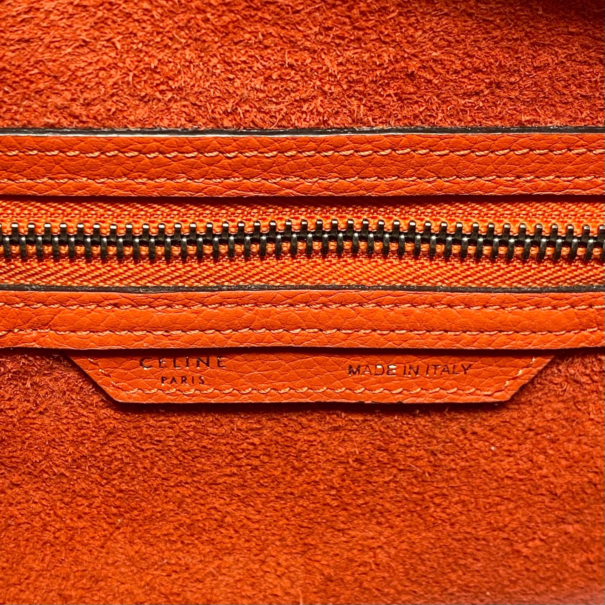 Celine Red Micro Luggage Bag - Image 11