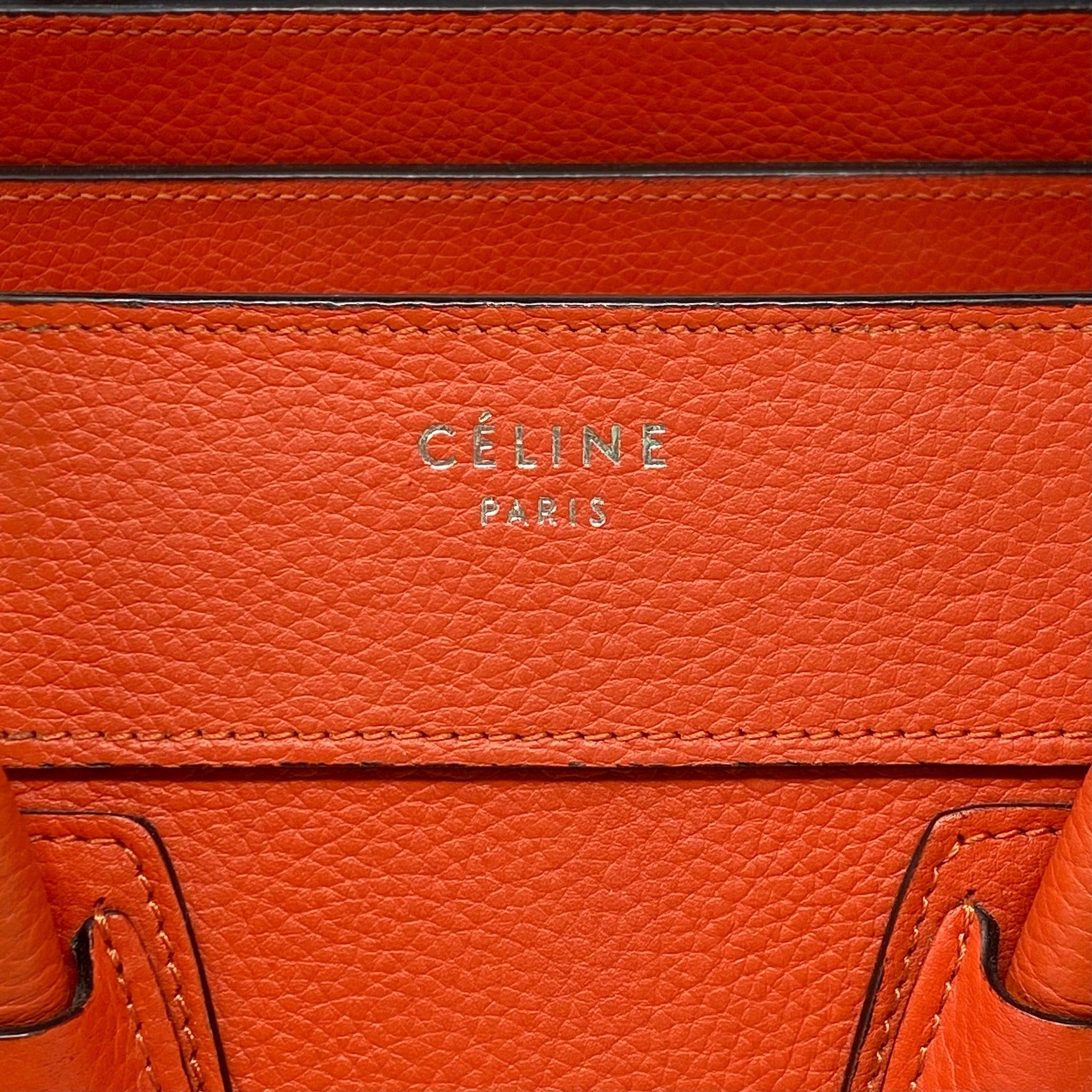 Celine Red Micro Luggage Bag - Image 12