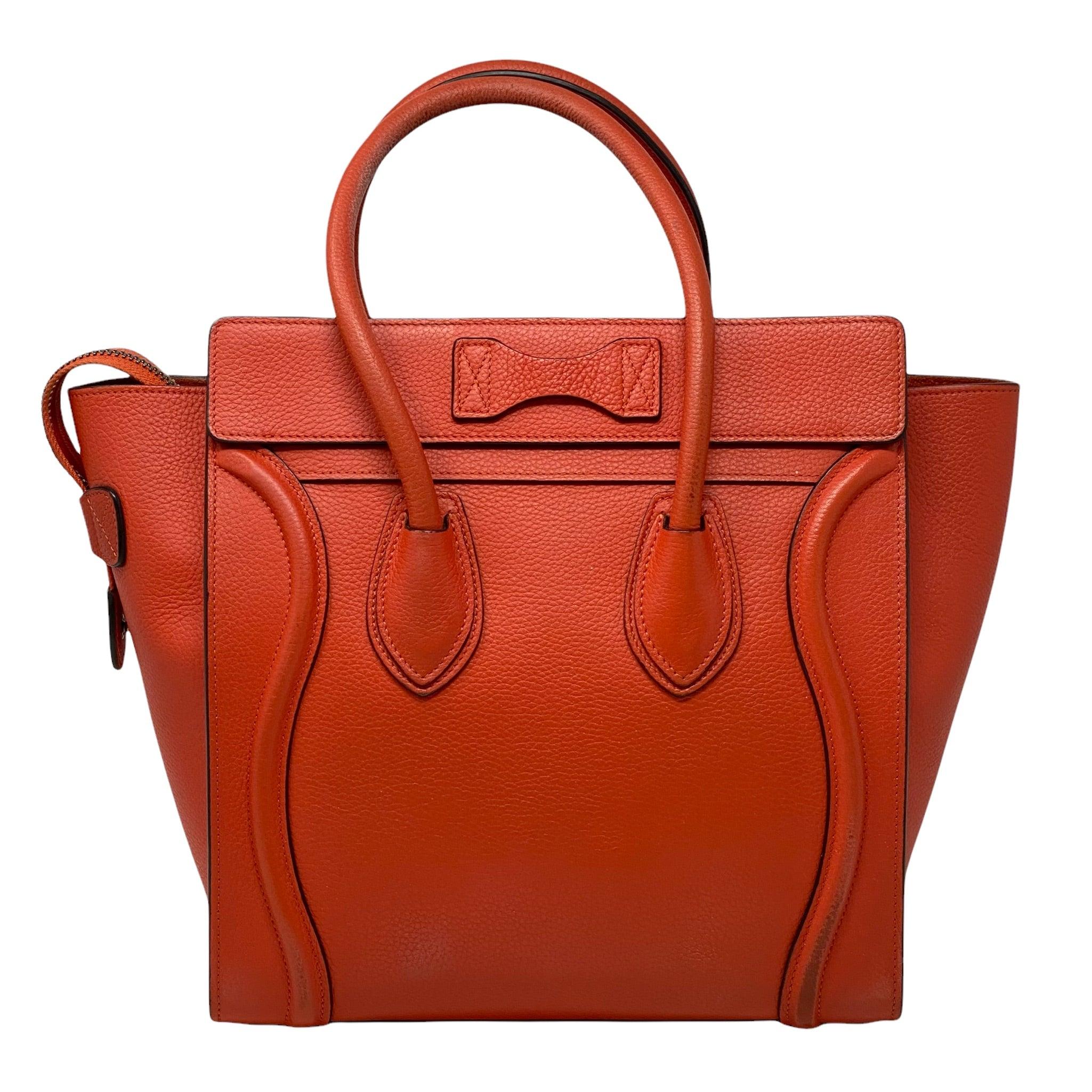 Celine Red Micro Luggage Bag - Image 2