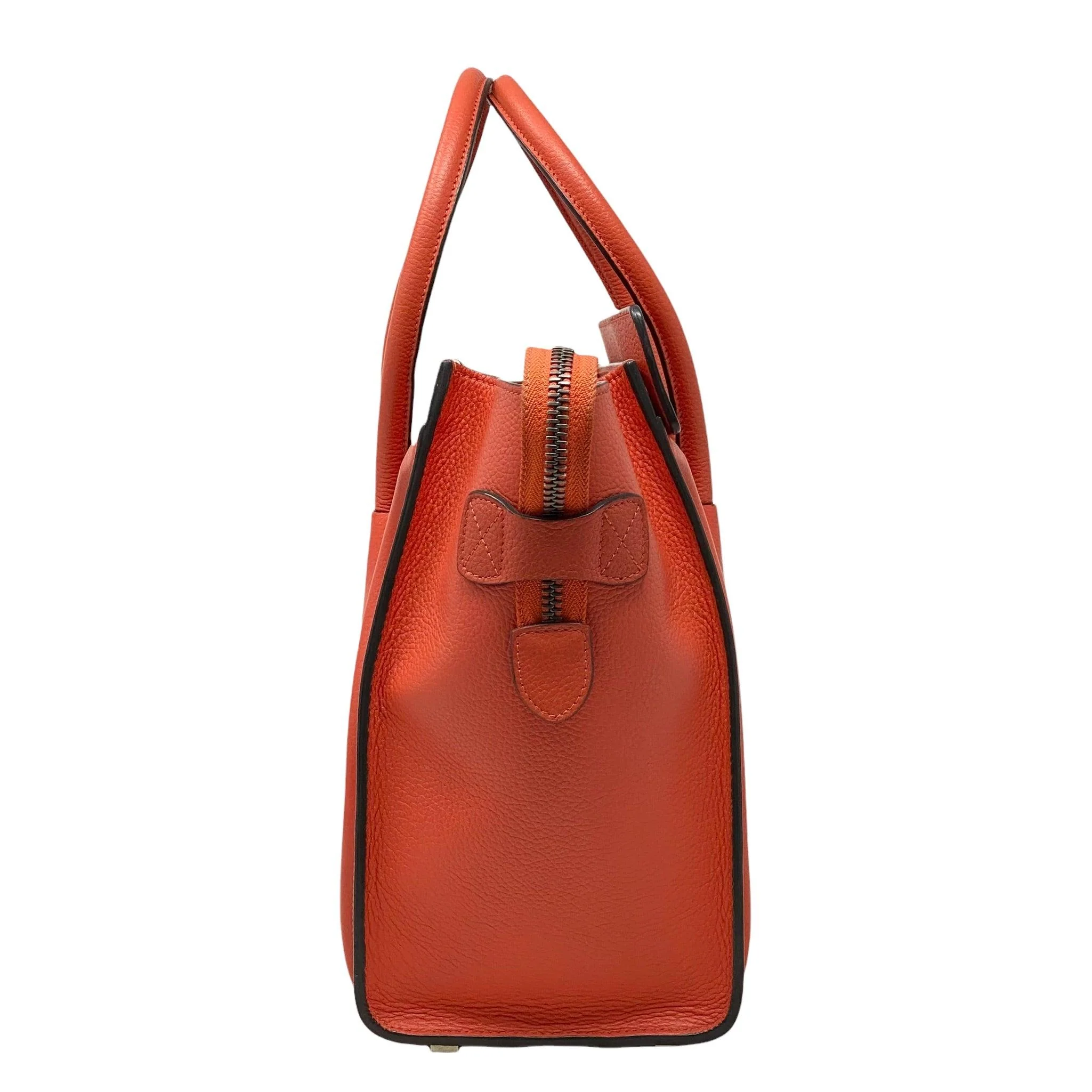 Celine Red Micro Luggage Bag - Image 4