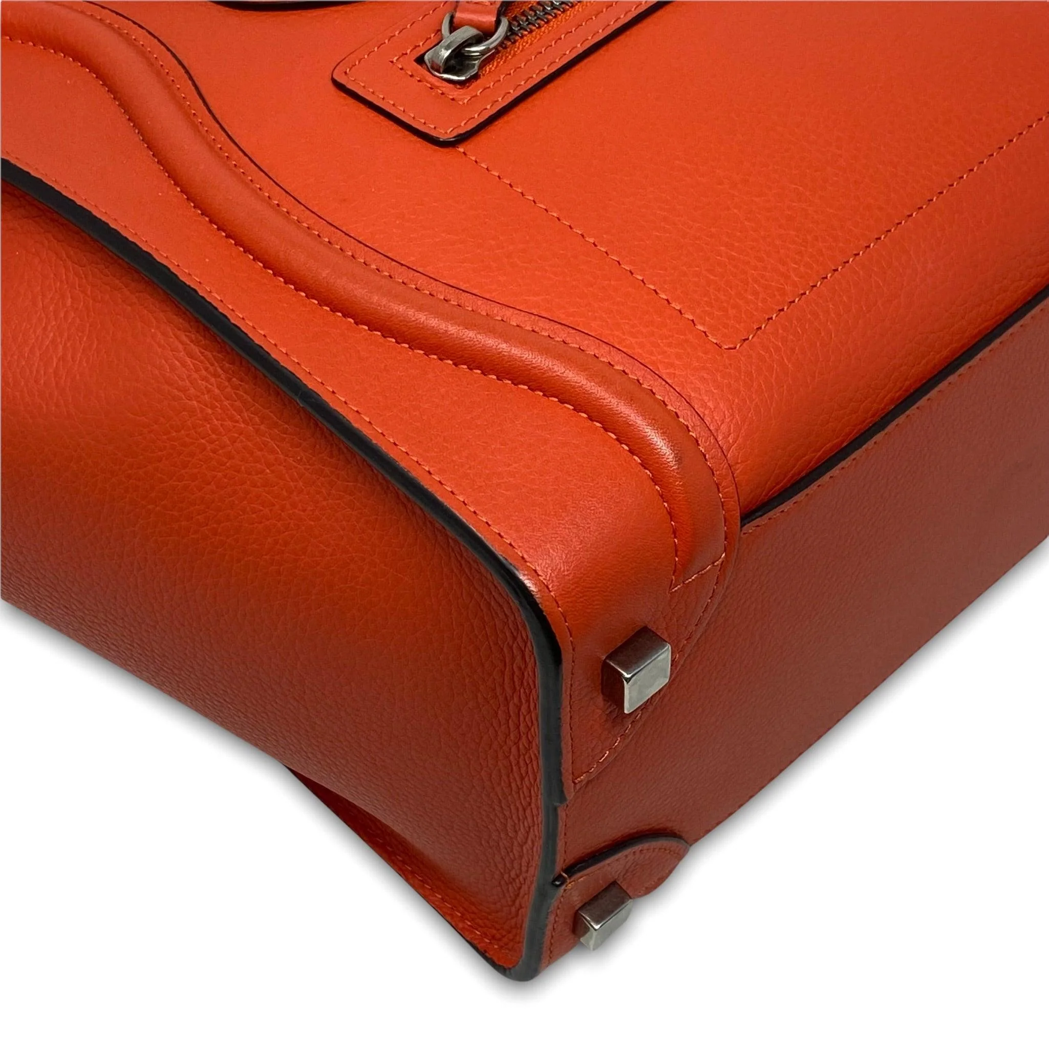 Celine Red Micro Luggage Bag - Image 5