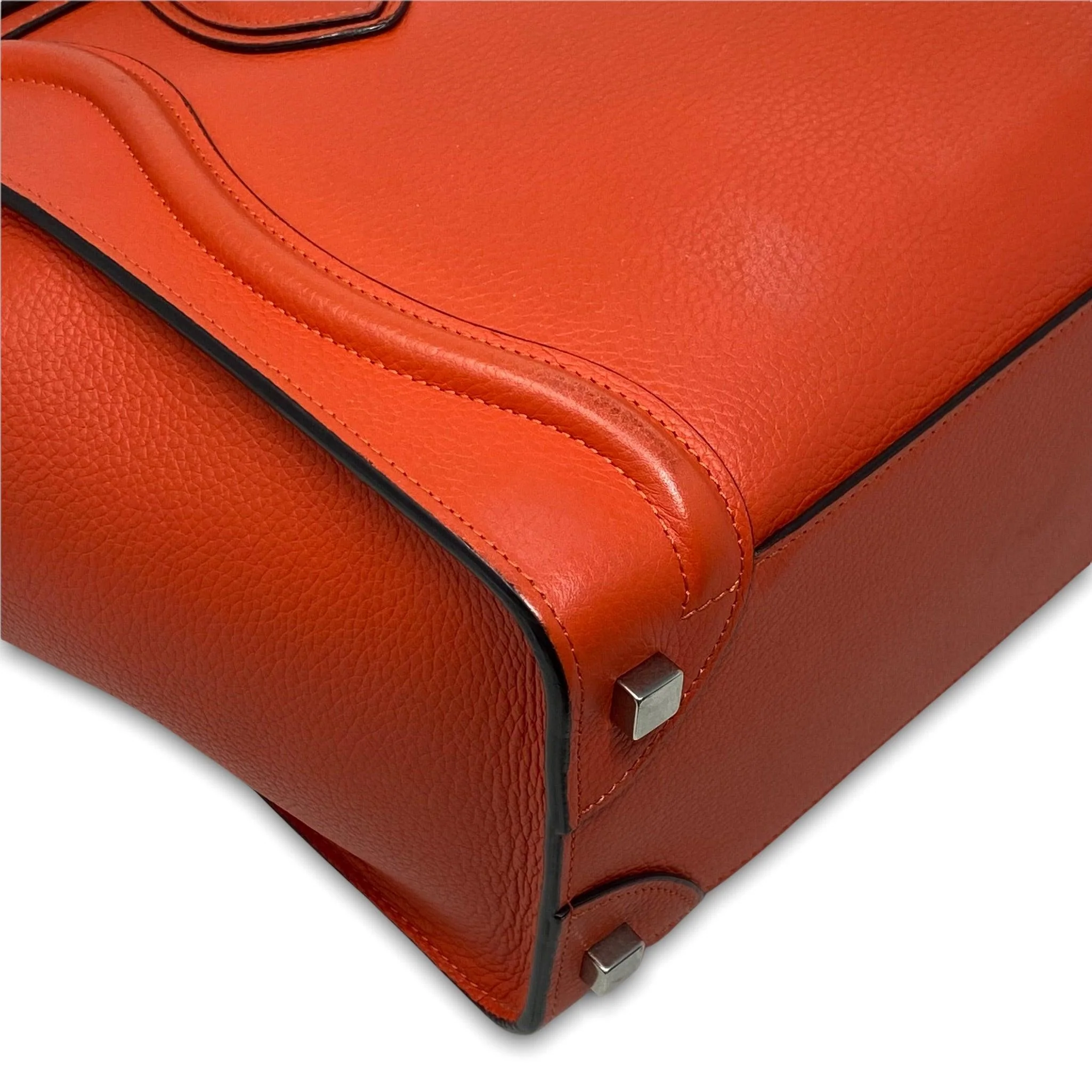 Celine Red Micro Luggage Bag - Image 7
