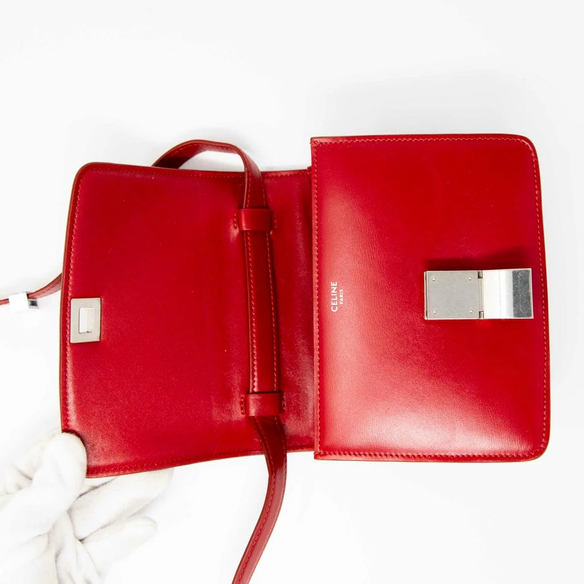 Celine Red Small Box Bag - Image 12