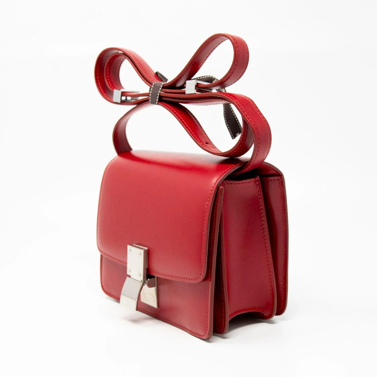 Celine Red Small Box Bag - Image 3